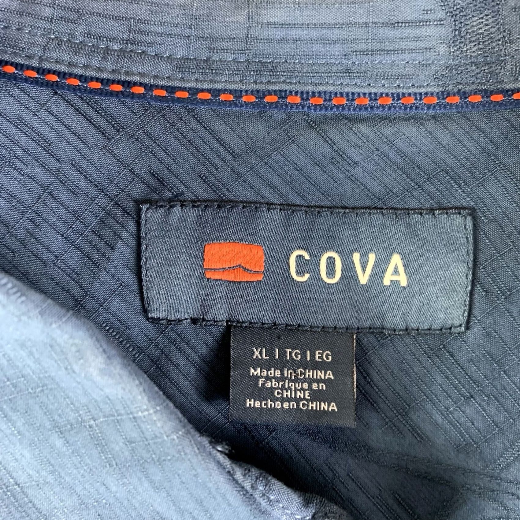 Vintage VINTAGE? No — Cova Fish All Over Print Shirt Mens XL Button-Up Short Sleeve Tencel Blue Marlin Printed? Size US XL / EU 56 / 4 - 2 Thumbnail