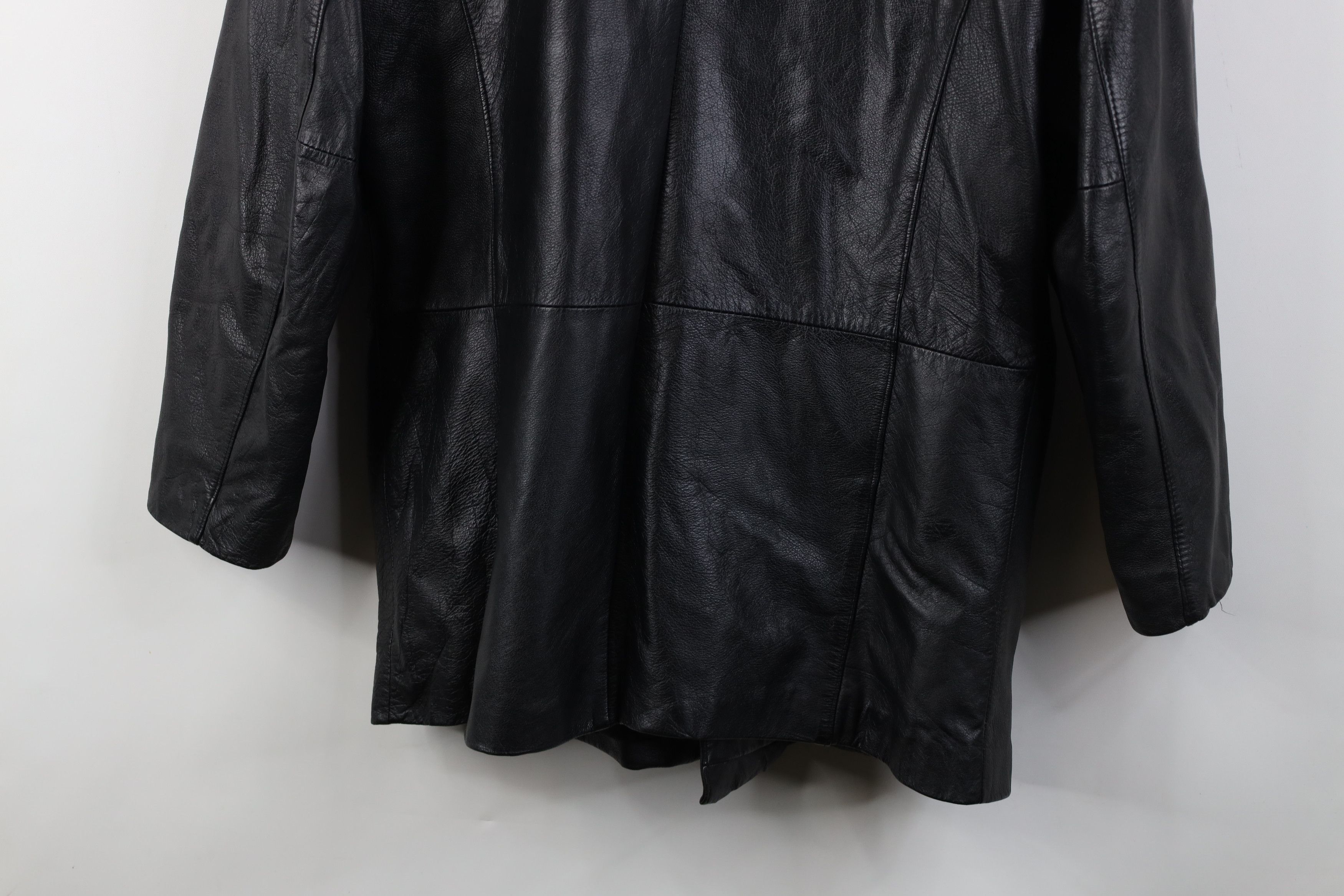 Vintage Vintage 90s Streetwear Breasted Blazer Jacket Coat Black Size US XL / EU 56 / 4 - 17 Thumbnail
