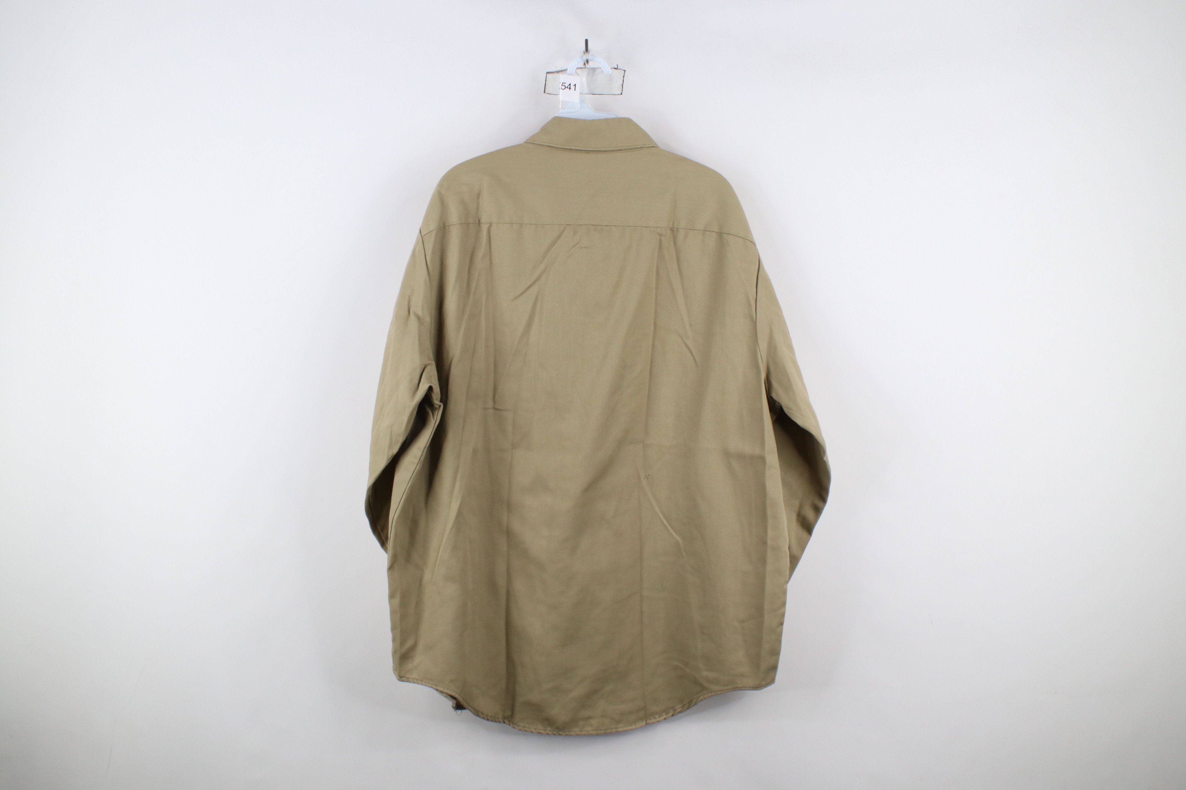 Vintage Vintage 70s Big Mac Workwear Mechanic Button Shirt Beige USA Size US M / EU 48-50 / 2 - 10 Thumbnail