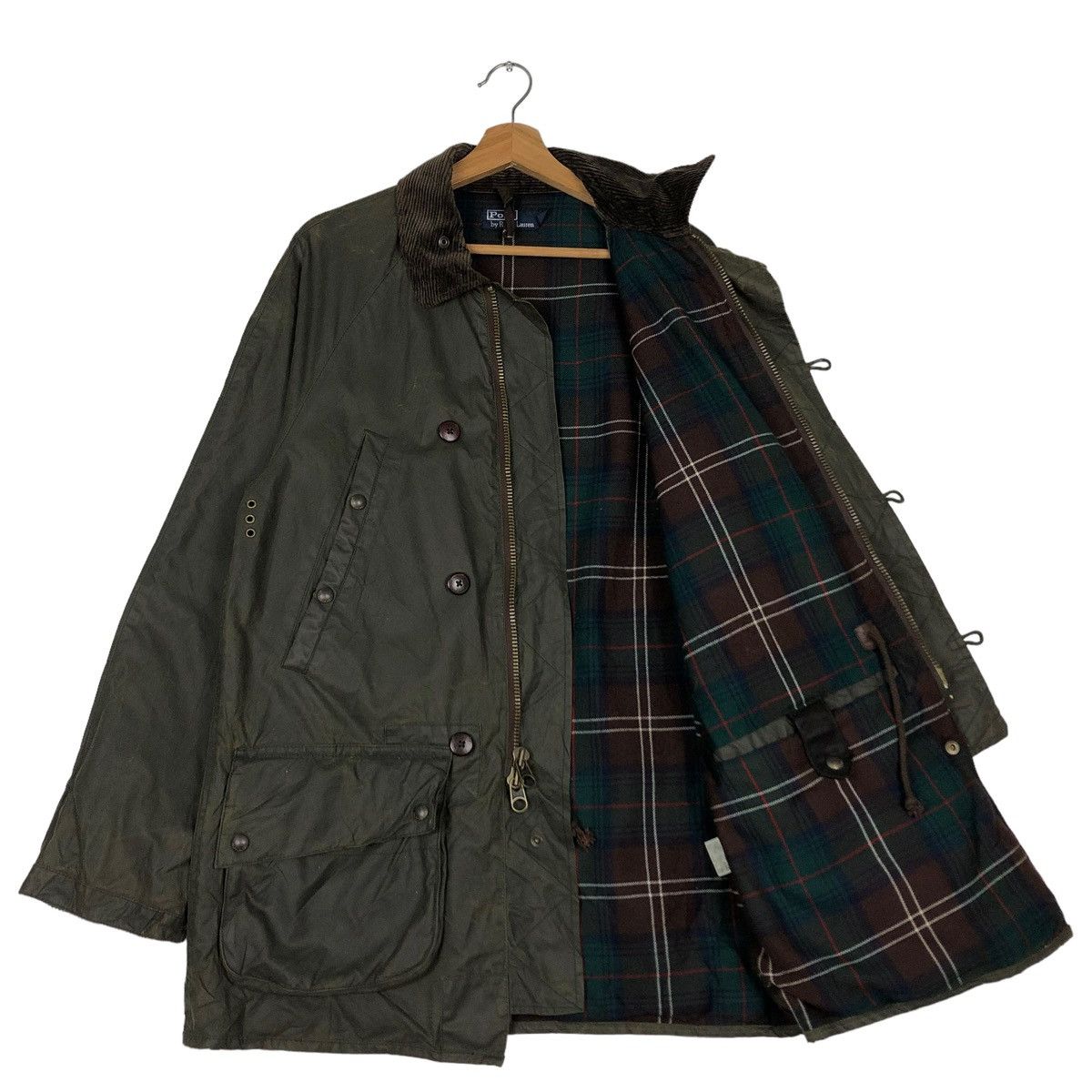 Polo Ralph Lauren VINTAGE HUNTING WAX JACKET BLANKET LINING POLO RALPH LAUREN Size US L / EU 52-54 / 3 - 11 Thumbnail
