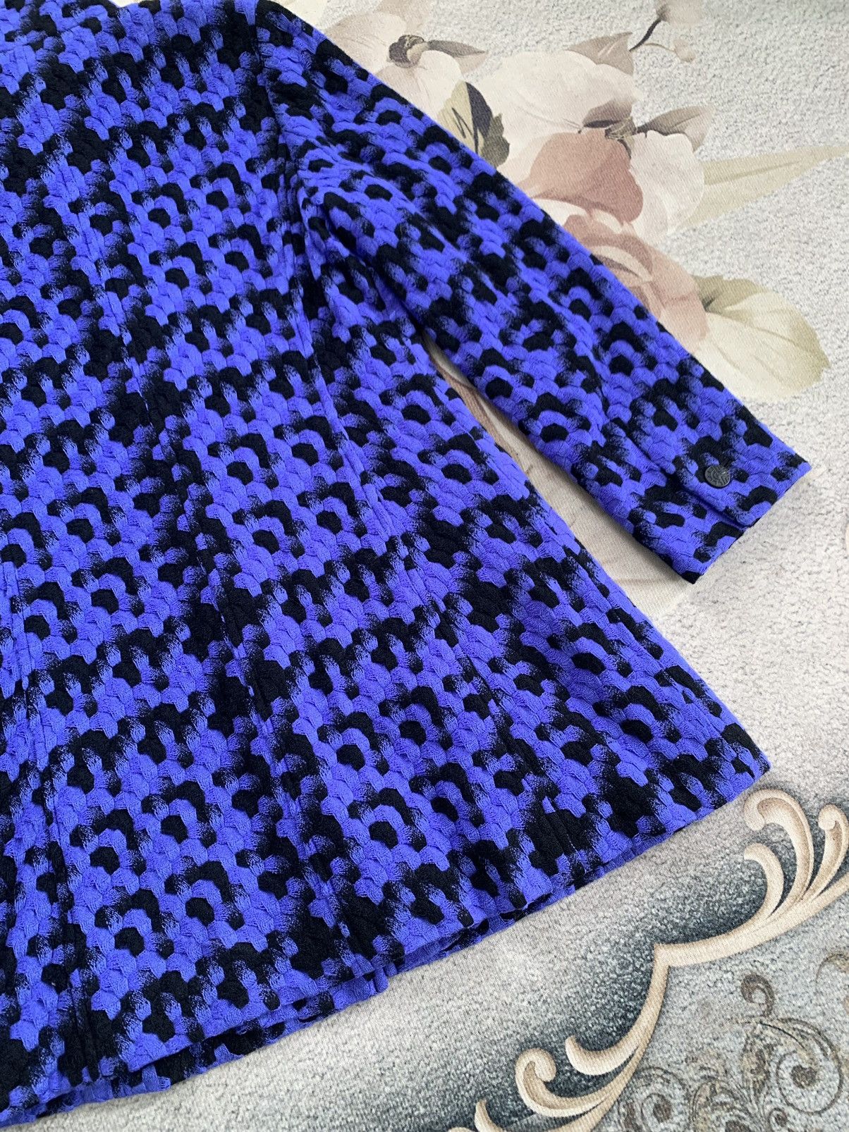 Art Comes First × Louis Feraud Cozy Nice Pattern Feraud Paris Blend Wool Jacket Size S / US 4 / IT 40 - 8 Thumbnail