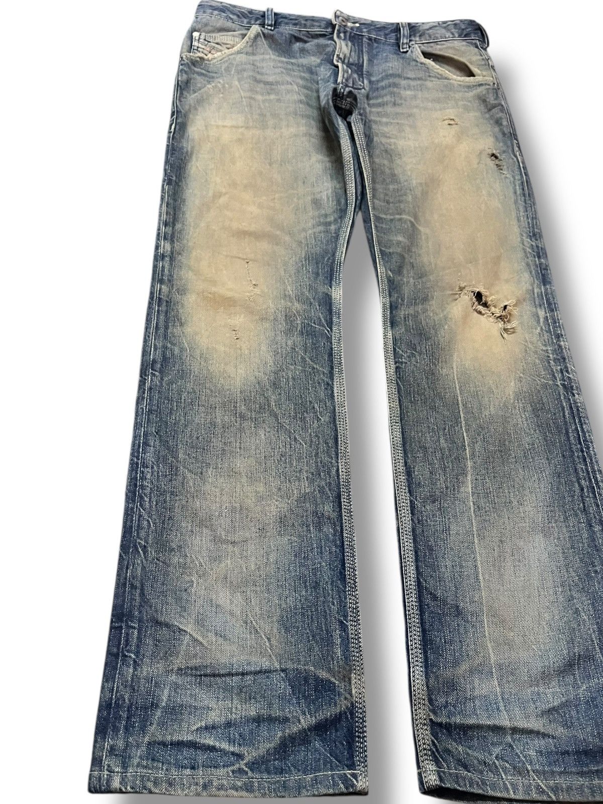 Diesel Vintage Diesel Krooley Mudwash Distressed Denim Size US 35 - 3 Thumbnail