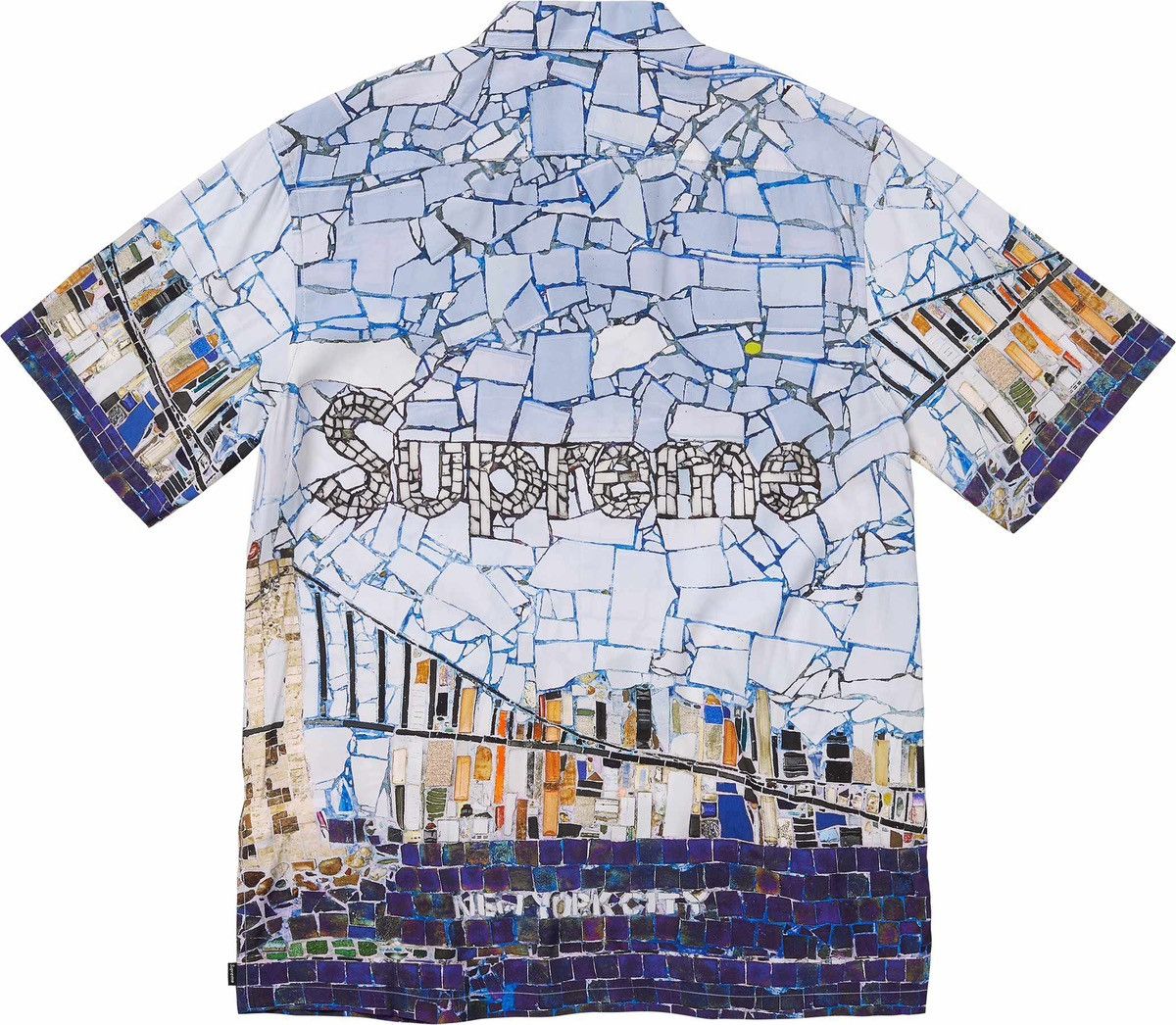 image of New York x Supreme Mosaic Tee Size Small, Men's