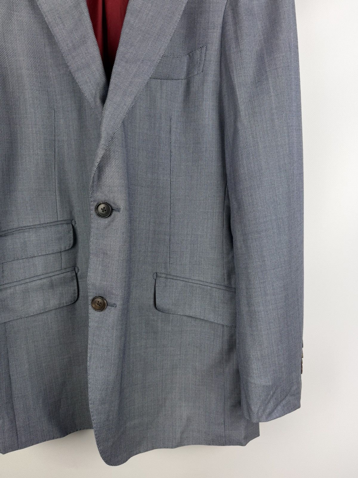 Suitsupply × Vitale Barberis Canonico Suitsupply Vitale Barberis Canonico Men’s Wool Blazer Jacket Size 42R - 6 Thumbnail