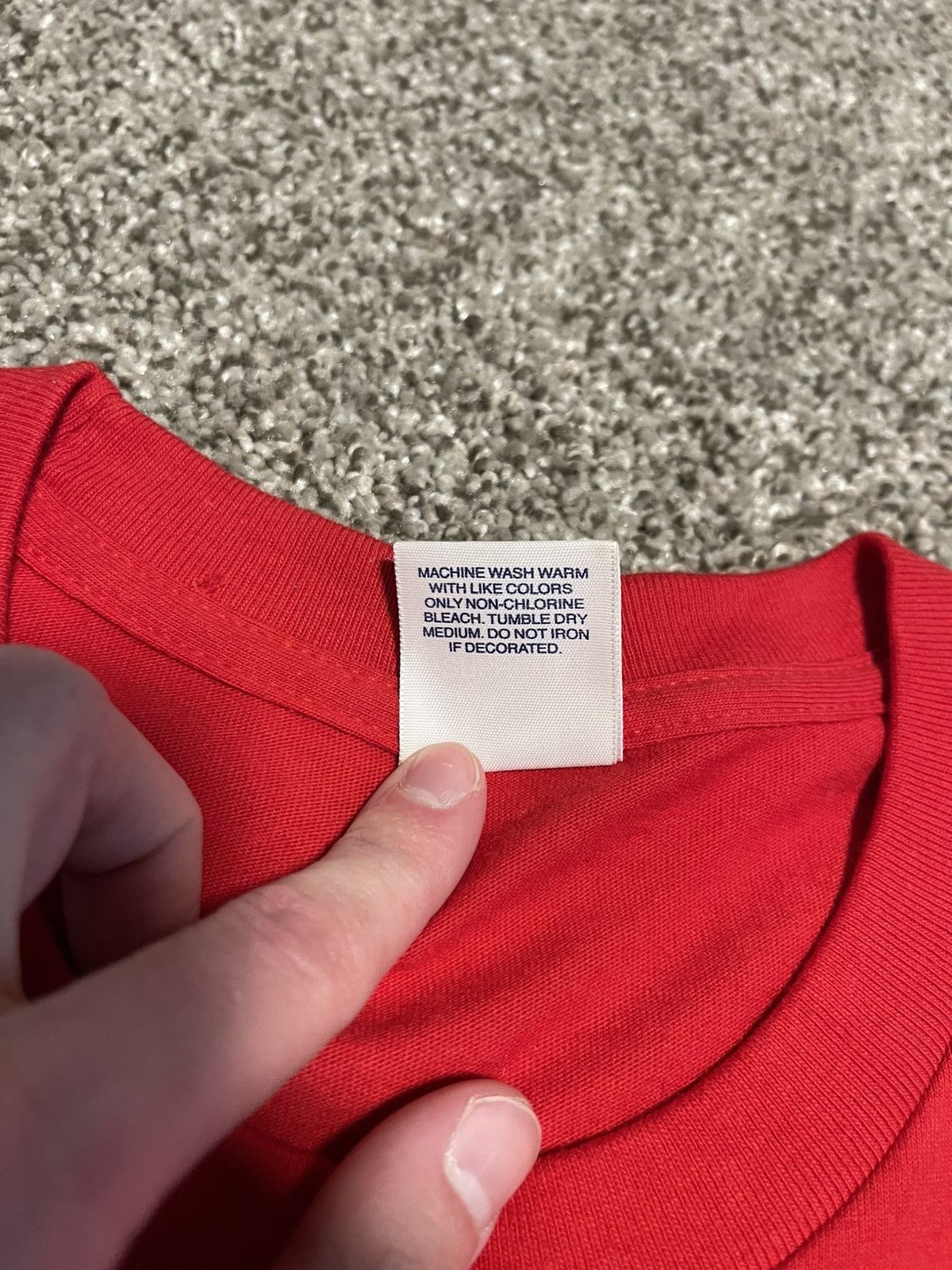 Supreme Supreme Moth L/S Tee Red SS15 Size US L / EU 52-54 / 3 - 8 Thumbnail
