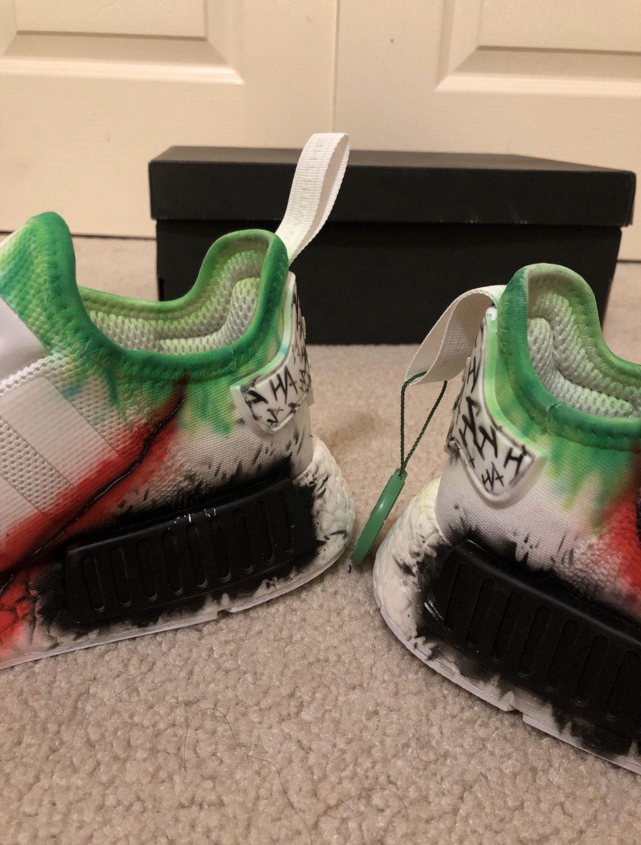 Adidas Custom joke NMD Size US 10 / EU 43 - 4 Thumbnail