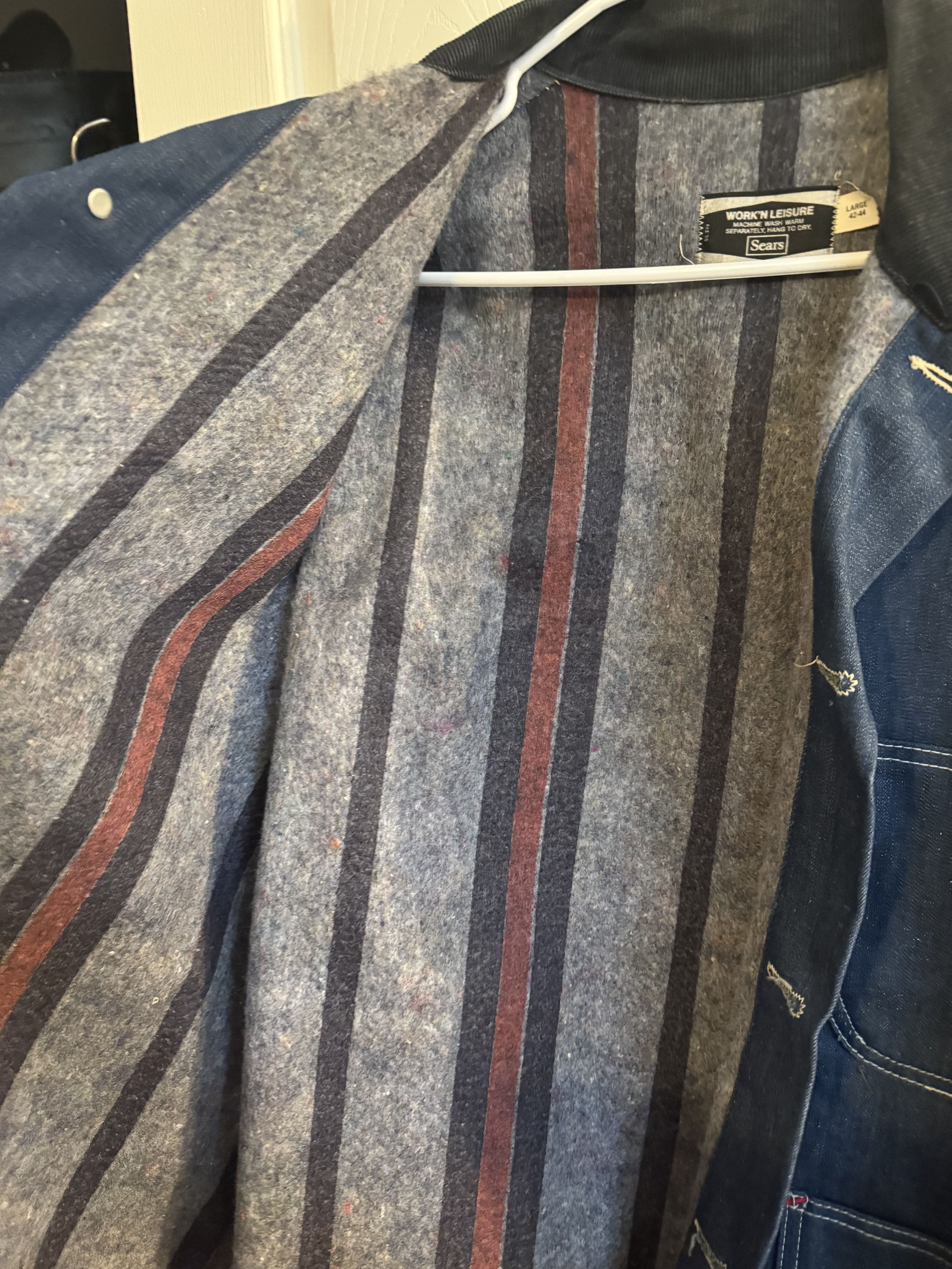 Sears Sears Work'n Leisure Denim Jacket Size US L / EU 52-54 / 3 - 5 Thumbnail