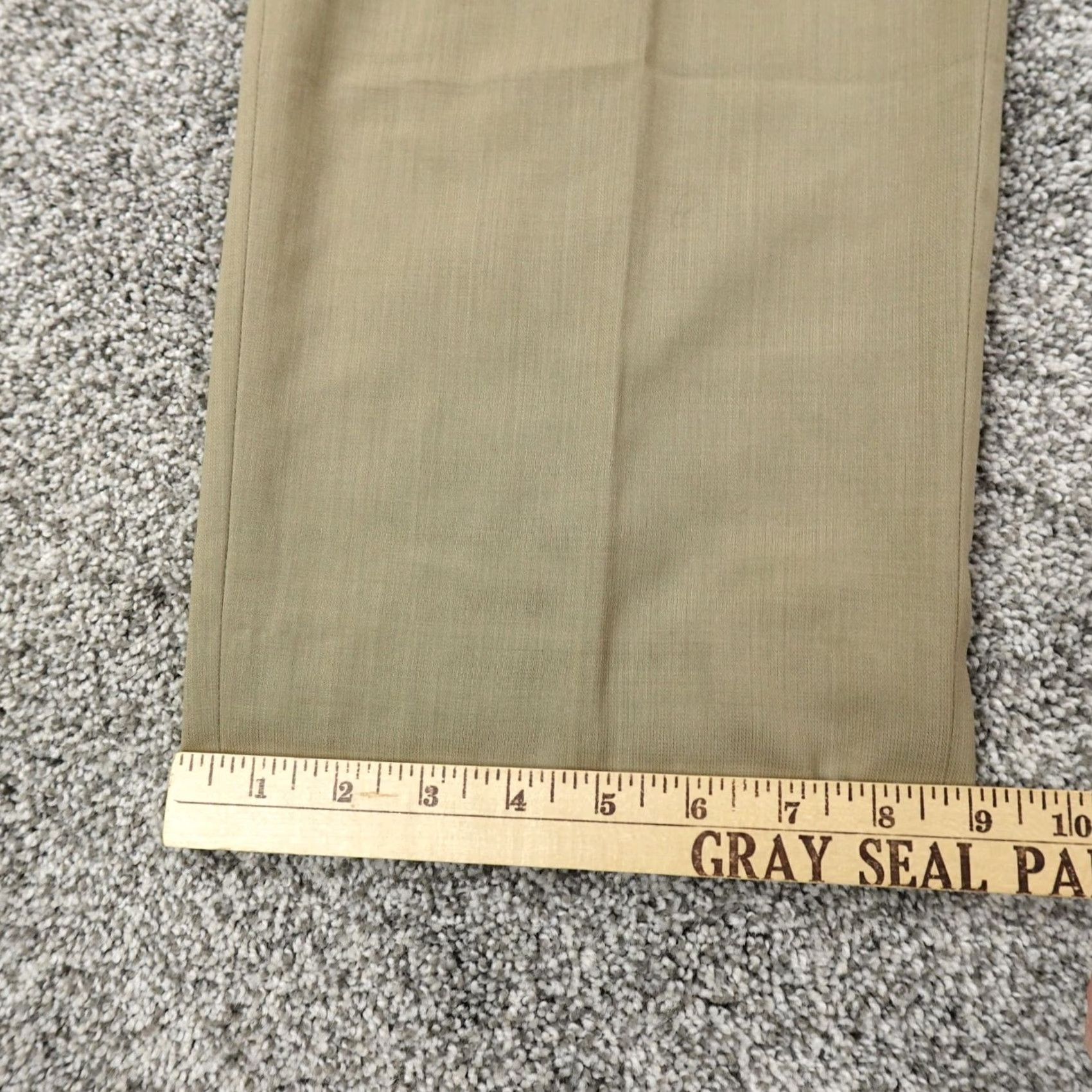 Ralph Lauren VTG Ralph Lauren Pants Mens 36X30 Beige Wool Chino Trouser Slacks Flat Career Dress Pants Vintage Mens Regular Waist 36 Beige Slacks Size US 36 / EU 52 - 2 Thumbnail
