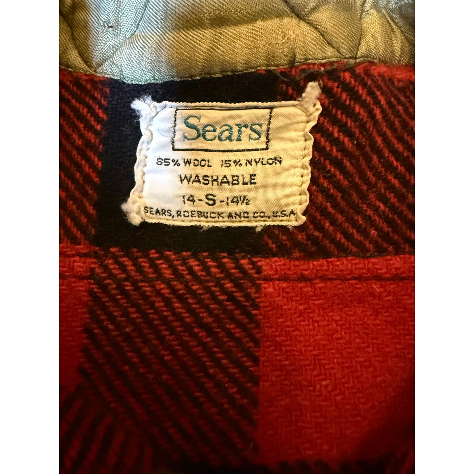 Sears Sears Flannel Blue ands Red Size Small Size US L / EU 52-54 / 3 - 2 Thumbnail