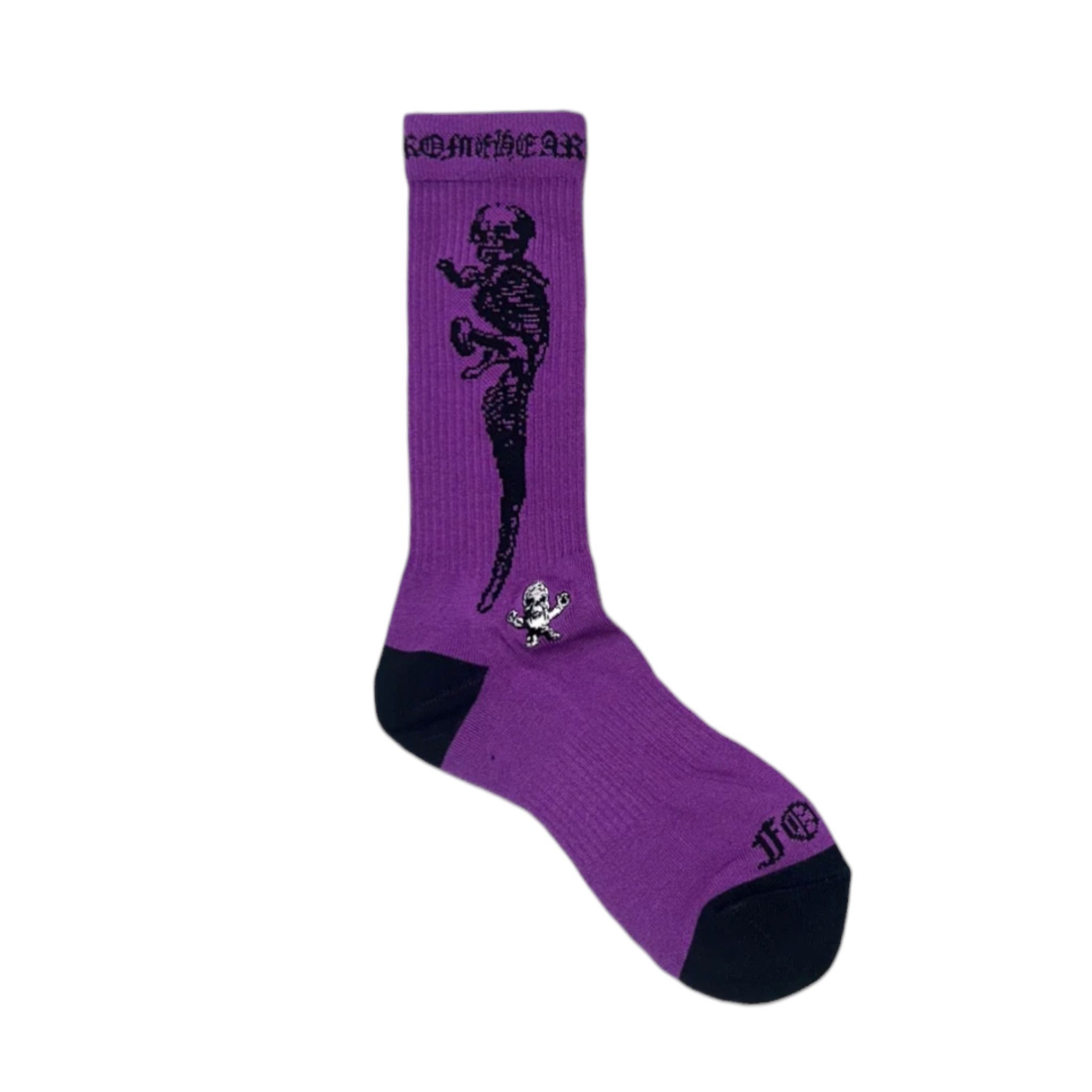 Chrome Hearts Fuck You Sport Socks Navy/Burgundy | Grailed