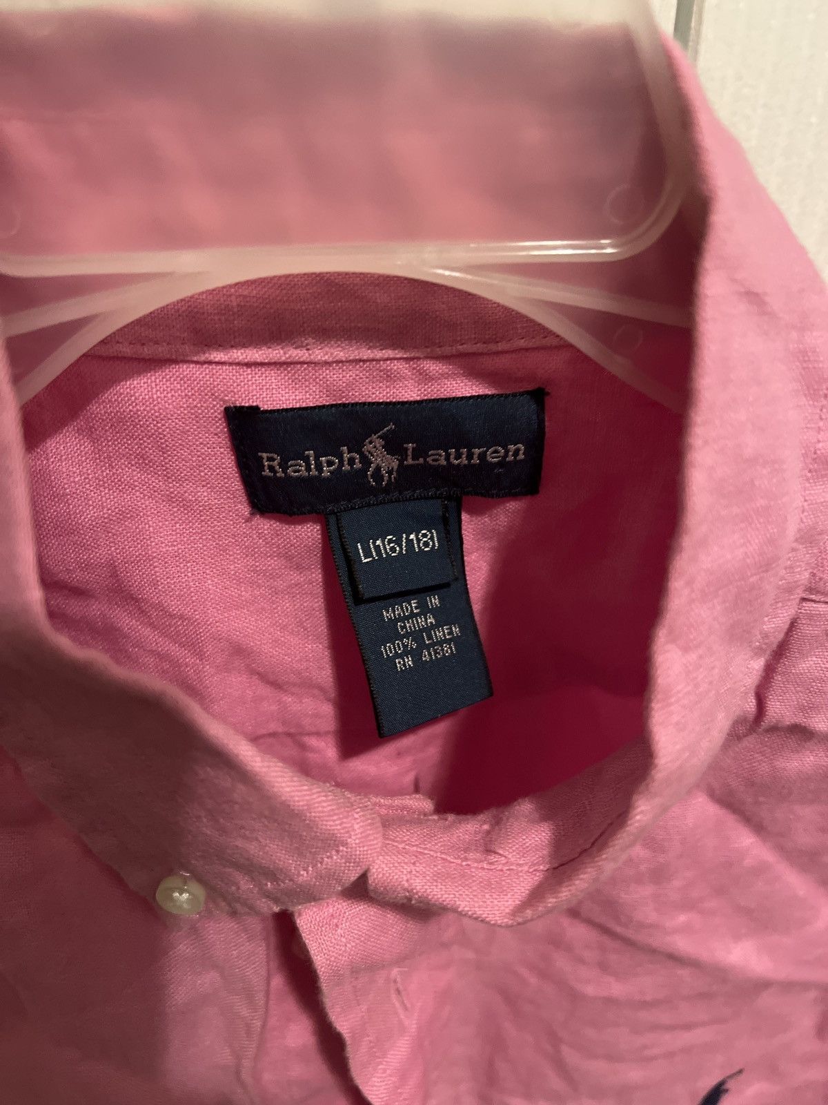 Polo Ralph Lauren × Ralph Lauren × U.S. Polo Assn. ralph lauren pink button up Size US L / EU 52-54 / 3 - 2 Thumbnail