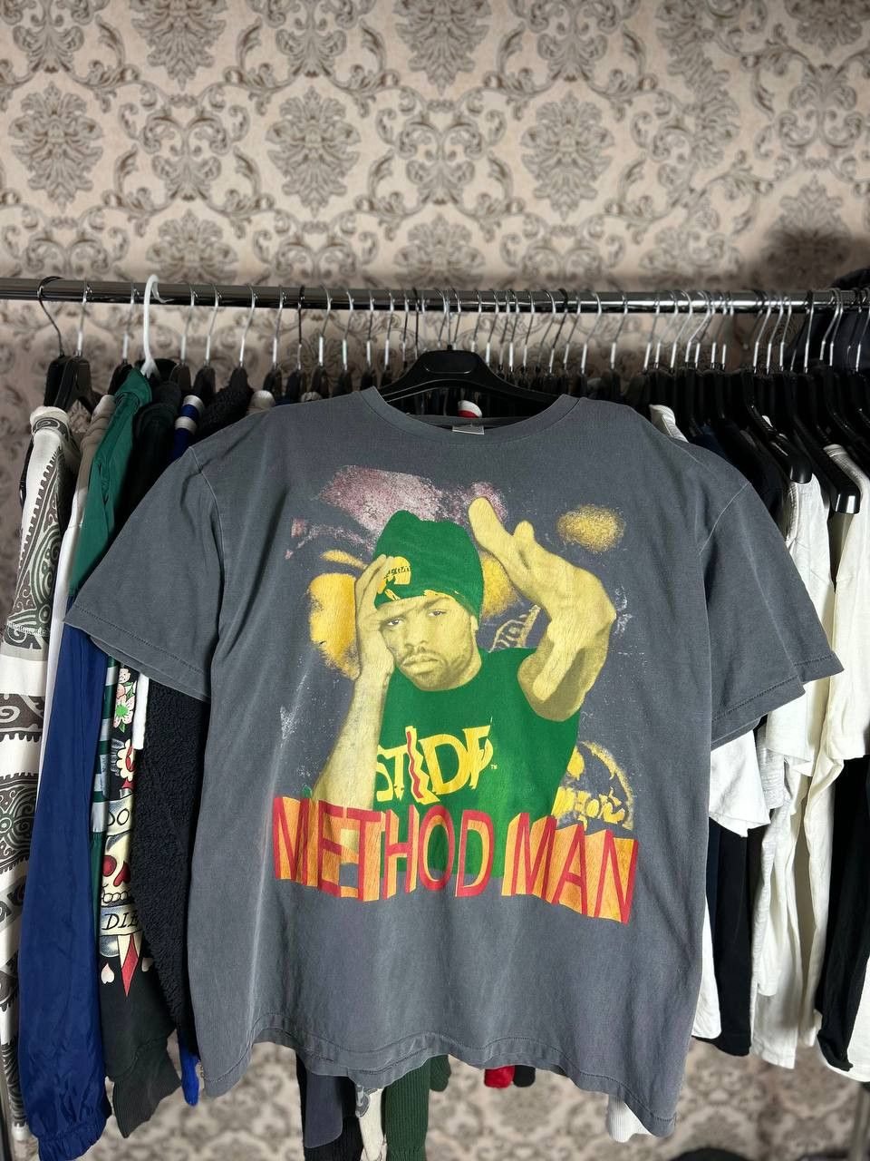 Vintage T-Shirt Method Man Wu-Tang 90s Bootleg RARE Rap - Tops