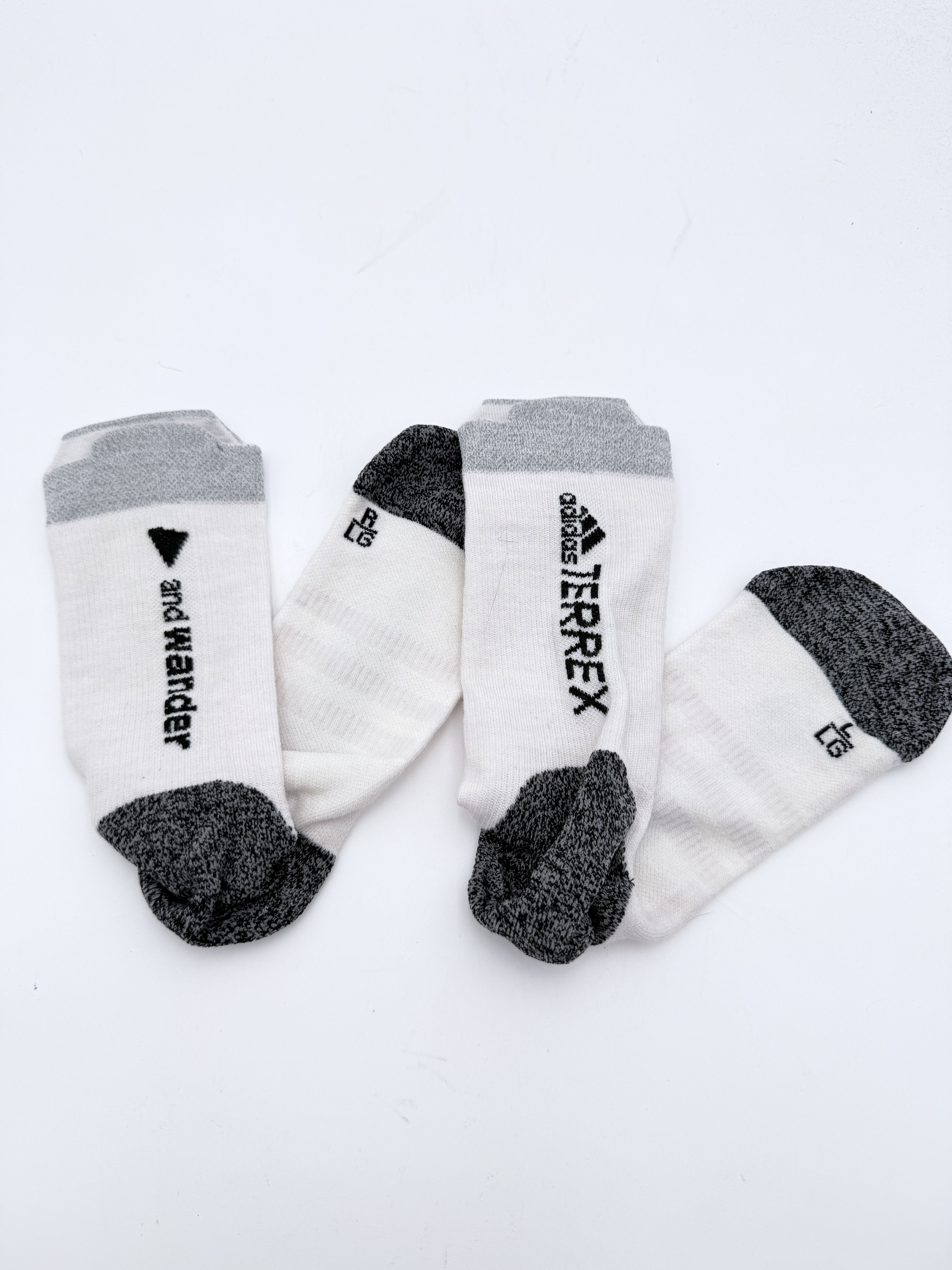 Adidas × And Wander and wander x adidas TERREX Wool Trail Socks White Size Large Size ONE SIZE - 3 Thumbnail