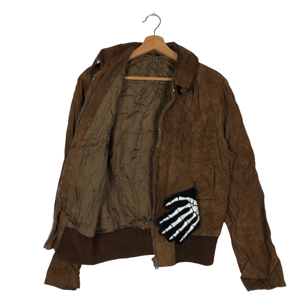 Japanese Brand 🔥Rare Genuine Leather Bomber Jacket Issey Miyake Size US L / EU 52-54 / 3 - 9 Thumbnail