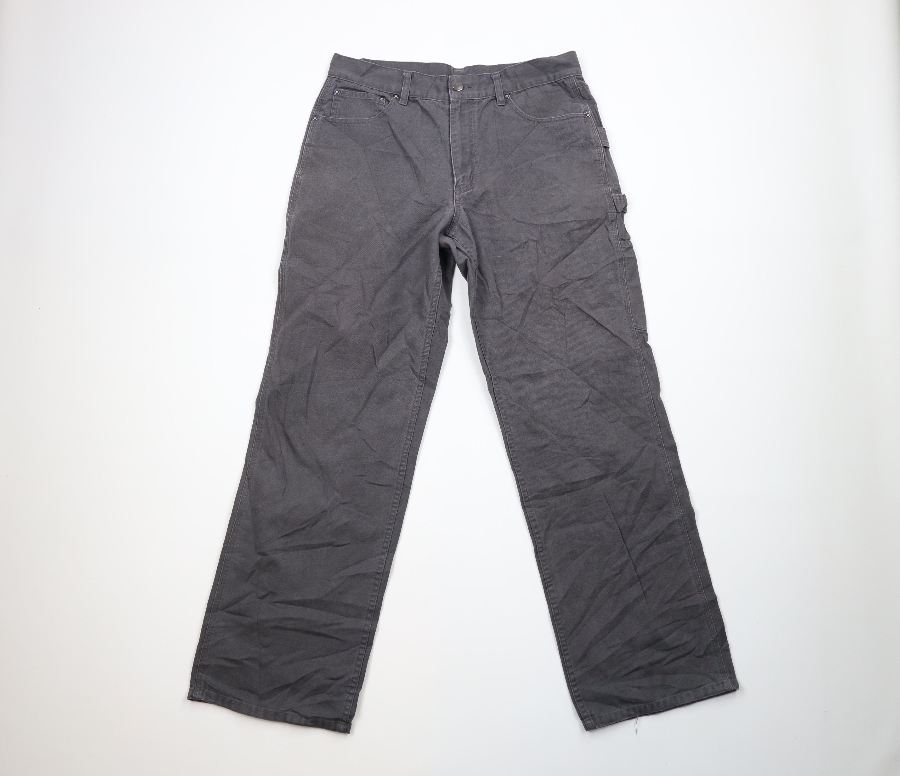 image of Patagonia Wide Leg Canvas Pants Gray Organic Cotton in Grey, Men's (Size 32)