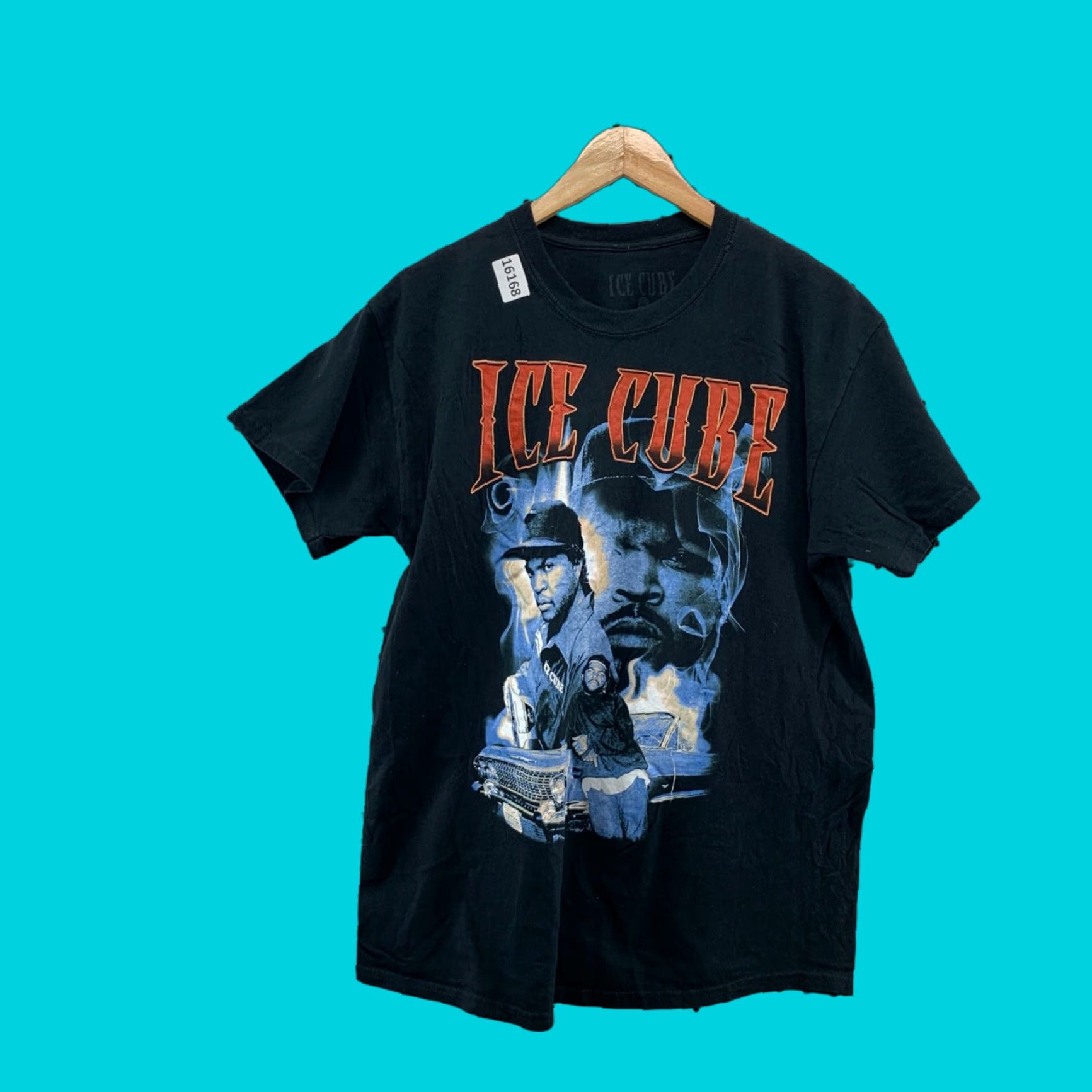 Vintage ICE CUBE Shirt Black Adult Large Short Sleeve Rap Tee Hip Hop Size US L / EU 52-54 / 3 - 1 Thumbnail