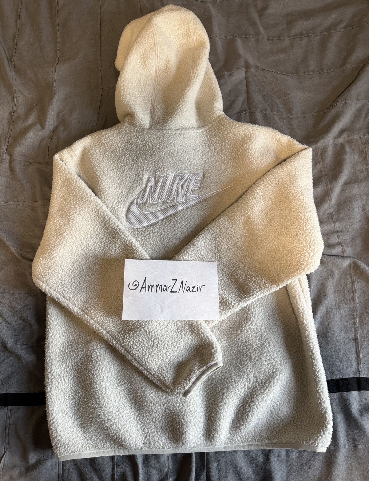 Nike Nike Polar Bear Fleece White Hoodie Size US L / EU 52-54 / 3 - 4 Thumbnail