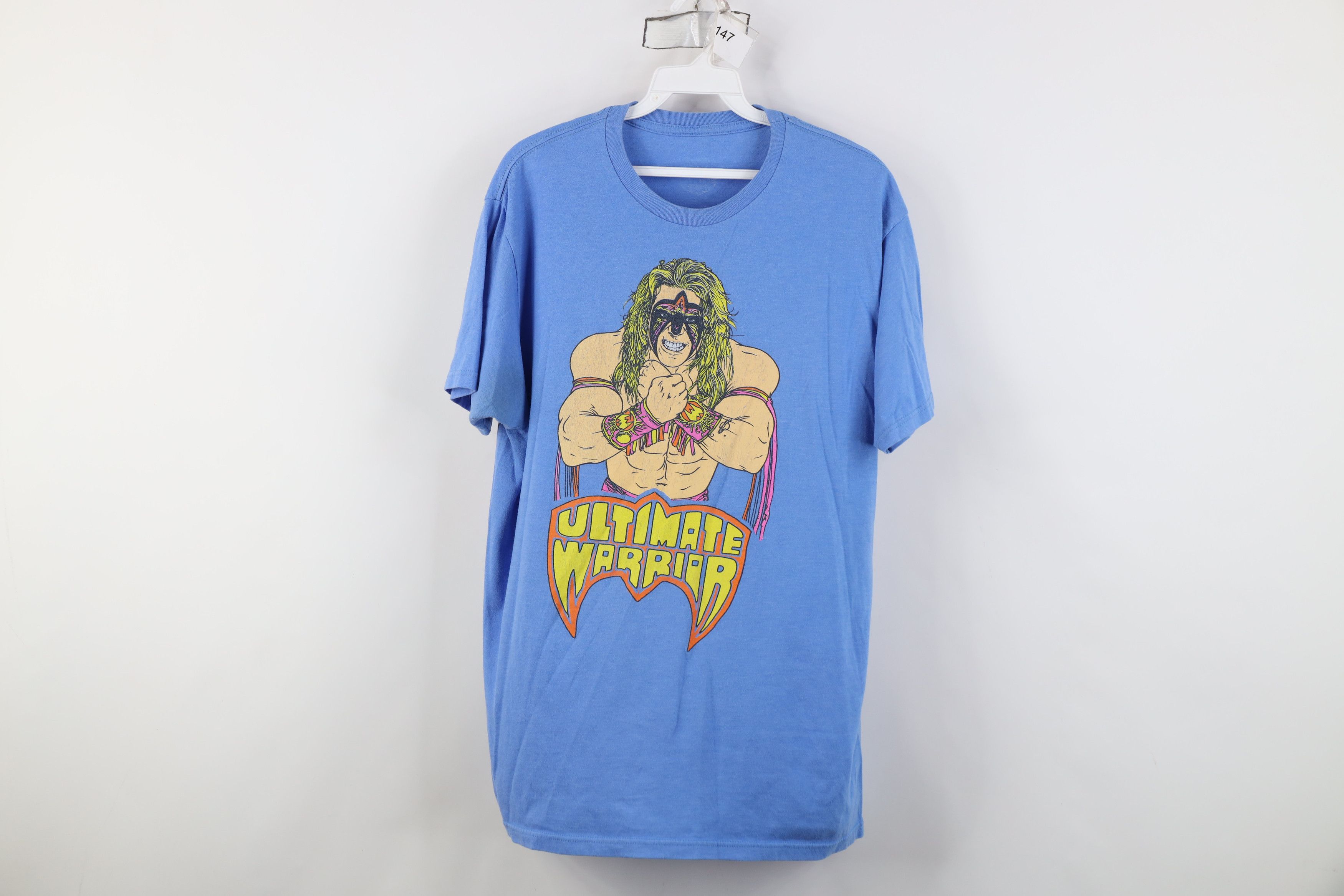 Vintage Retro WWE WWF Wrestling The Ultimate Warrior T-Shirt Blue Size US M / EU 48-50 / 2 - 1 Thumbnail