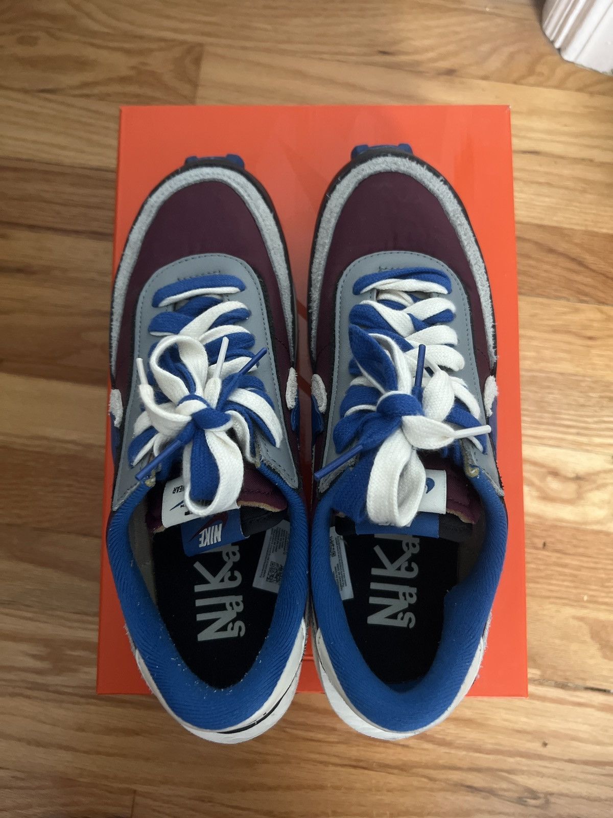 Nike × Sacai × Undercover Nike x Sacai x Undercover LDWaffle Night Maroon/Team Royal Size US 8.5 / EU 41-42 - 6 Thumbnail