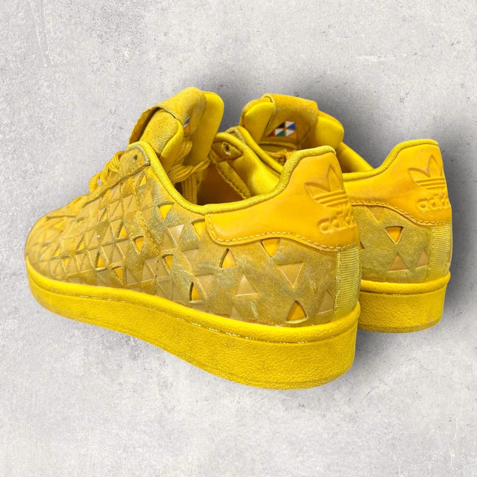 Adidas Adidas Sneakers Shoes Size 4 Superstar J Gold Yellow Suede S Size US 5 / EU 37 - 7 Thumbnail