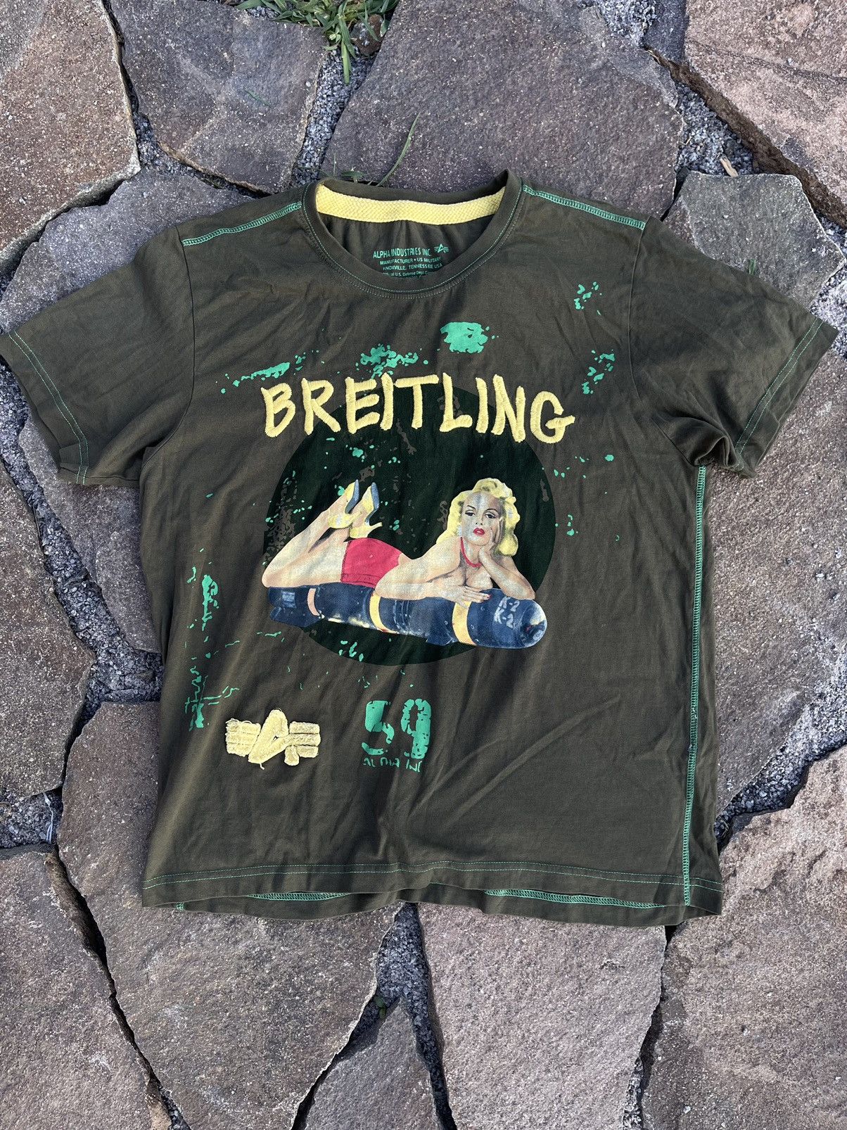 Alpha Industries Alpha Industries x Breitling rocket Monroe t-shirt tee Size US M / EU 48-50 / 2 - 1 Thumbnail