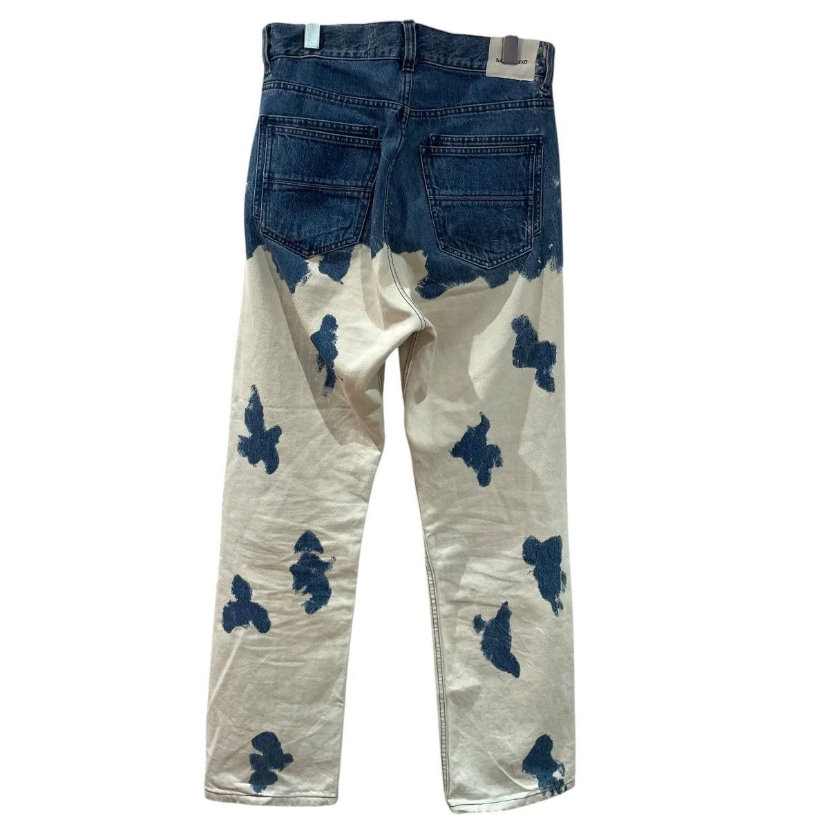 Namacheko Straight Leg Bleached Denim Jeans Size US 30 / EU 46 - 2 Thumbnail
