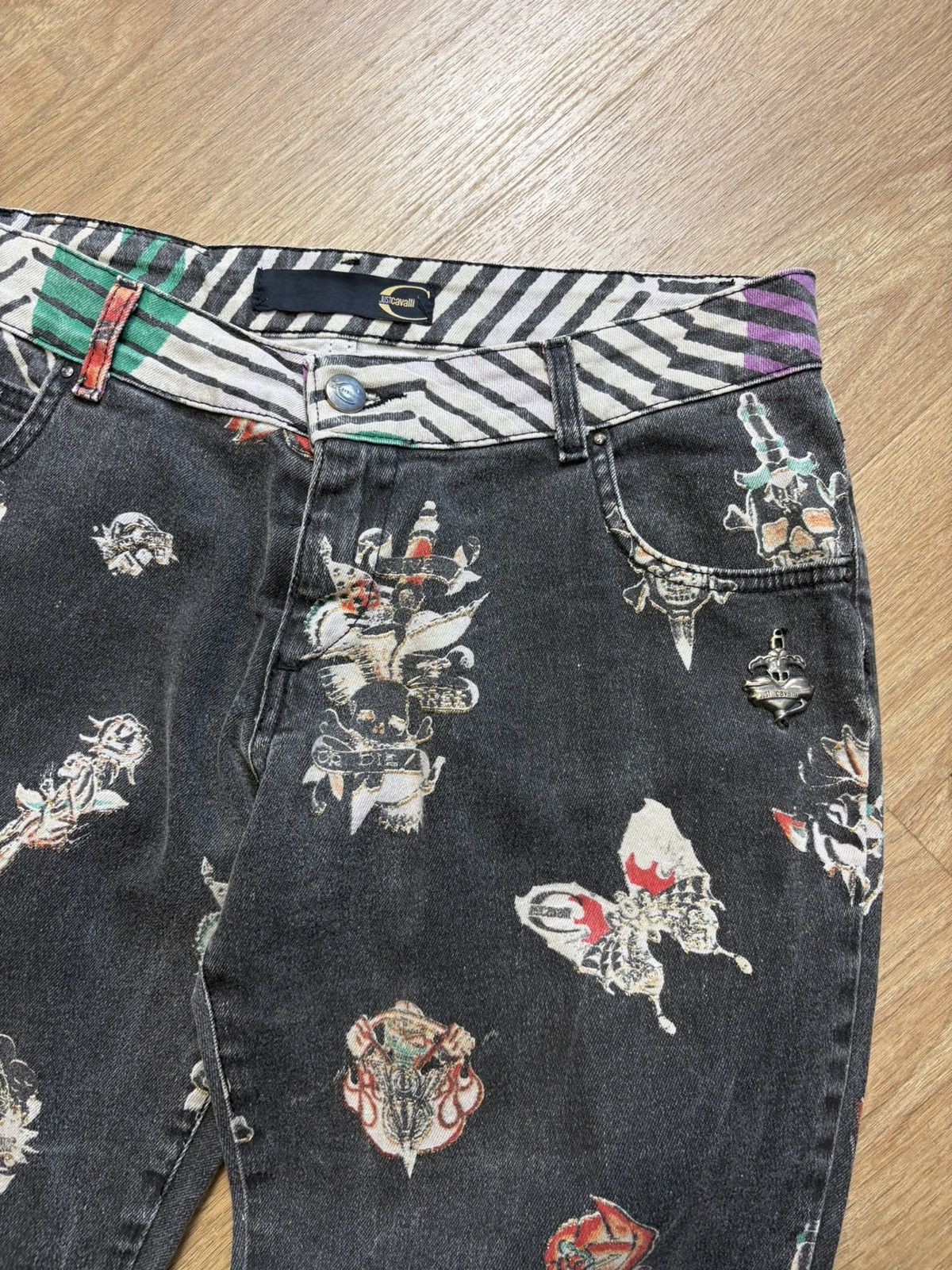 Roberto Cavalli Vintage Roberto Cavalli Painted Denim Jeans (29x29) Size 29" - 5 Thumbnail
