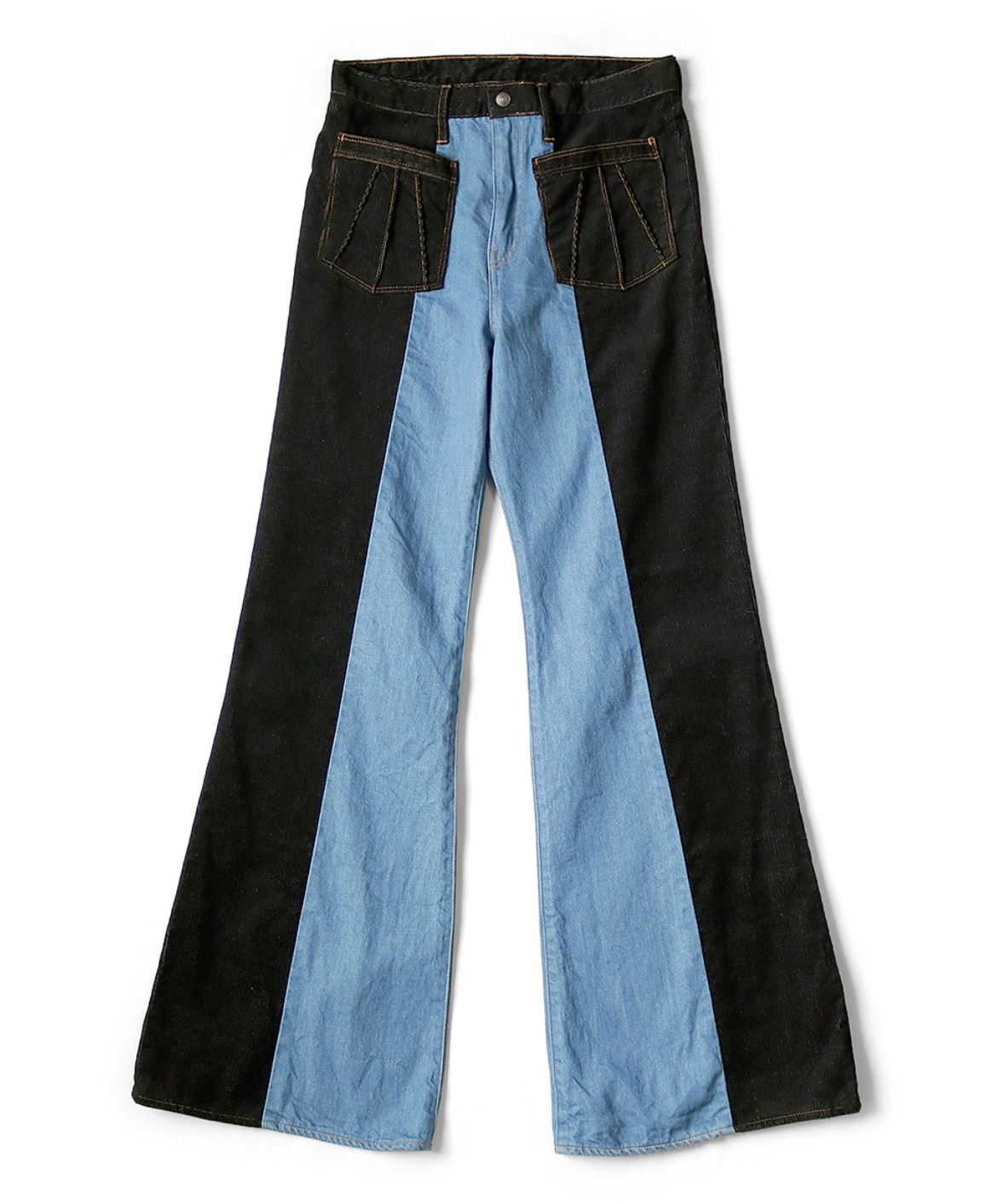 Kapital Kapital corduroy × denim 2TONE gypsy flare pants 34inch Size US 34 / EU 50 - 1 Preview