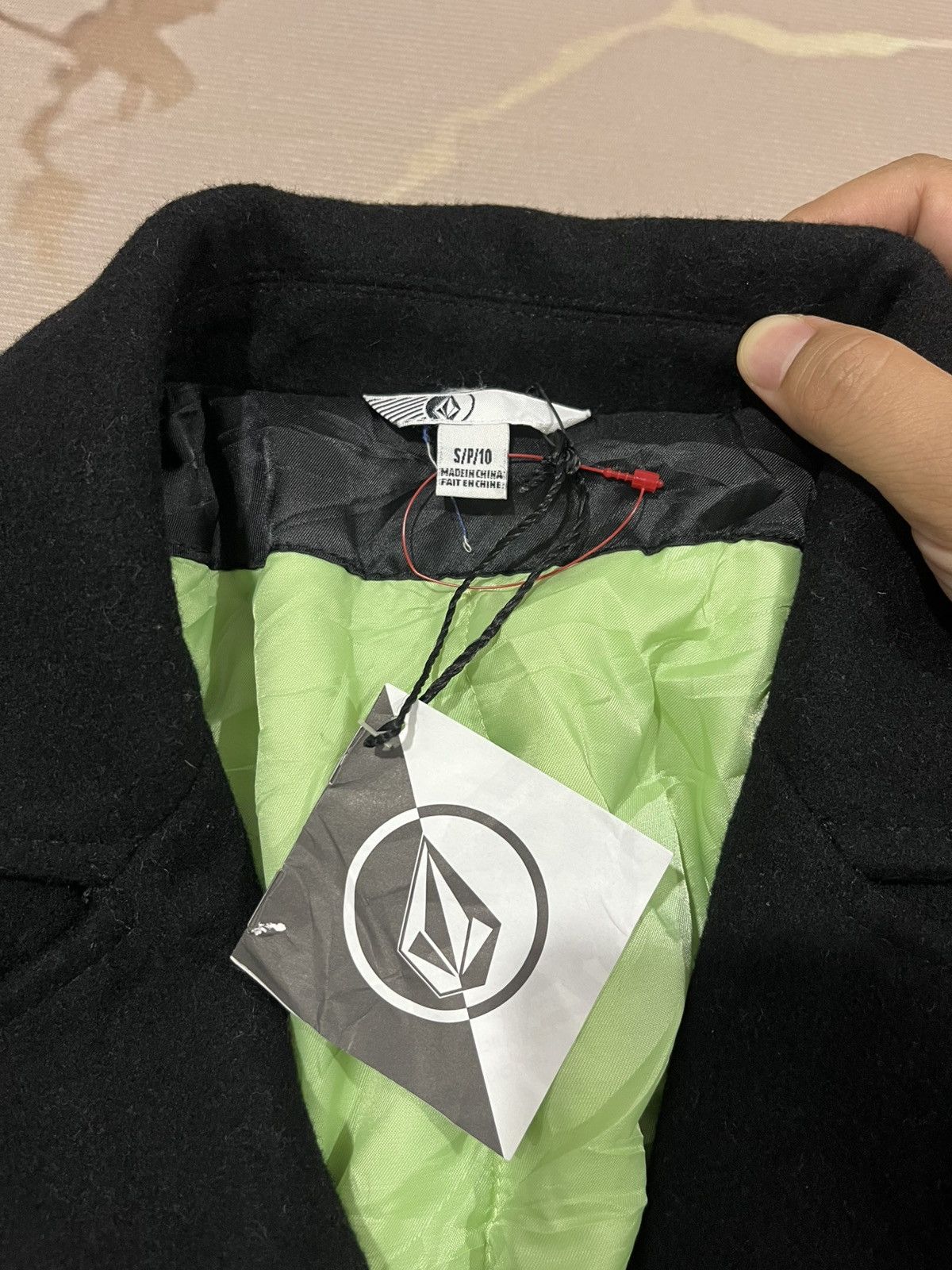 Volcom Volcom Wool Pea Coat Cropped Jacket Black Womens S Size S / US 4 / IT 40 - 4 Thumbnail