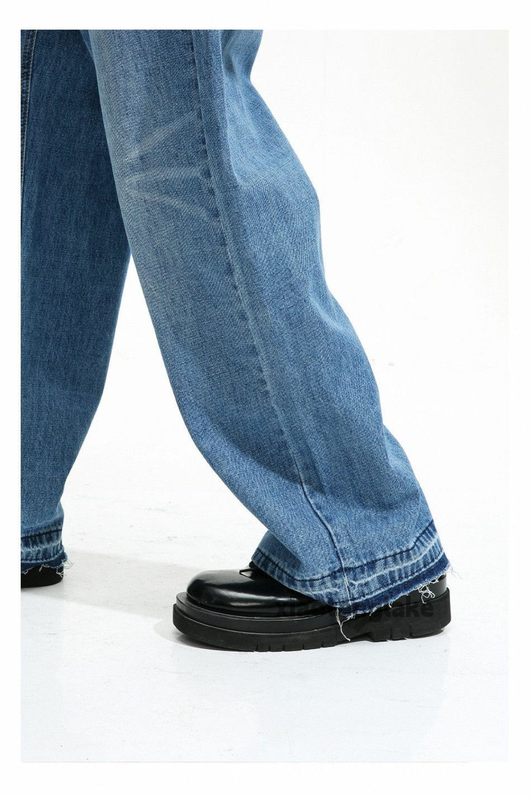 Jean × Vintage washed faded cleanfit yuppie loose baggy flared jeans Size US 30 / EU 46 - 8 Thumbnail