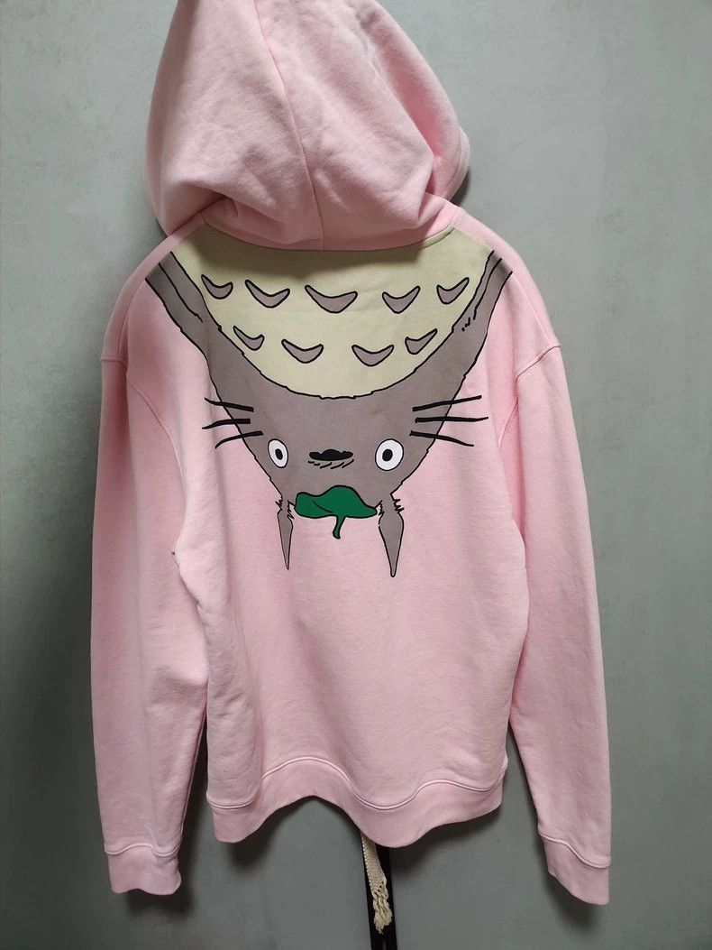 Loewe LOEWE Miyazaki Hayao's Totoro Pink Long-Sleeve Hooded Swea Size S / US 4 / IT 40 - 3 Thumbnail