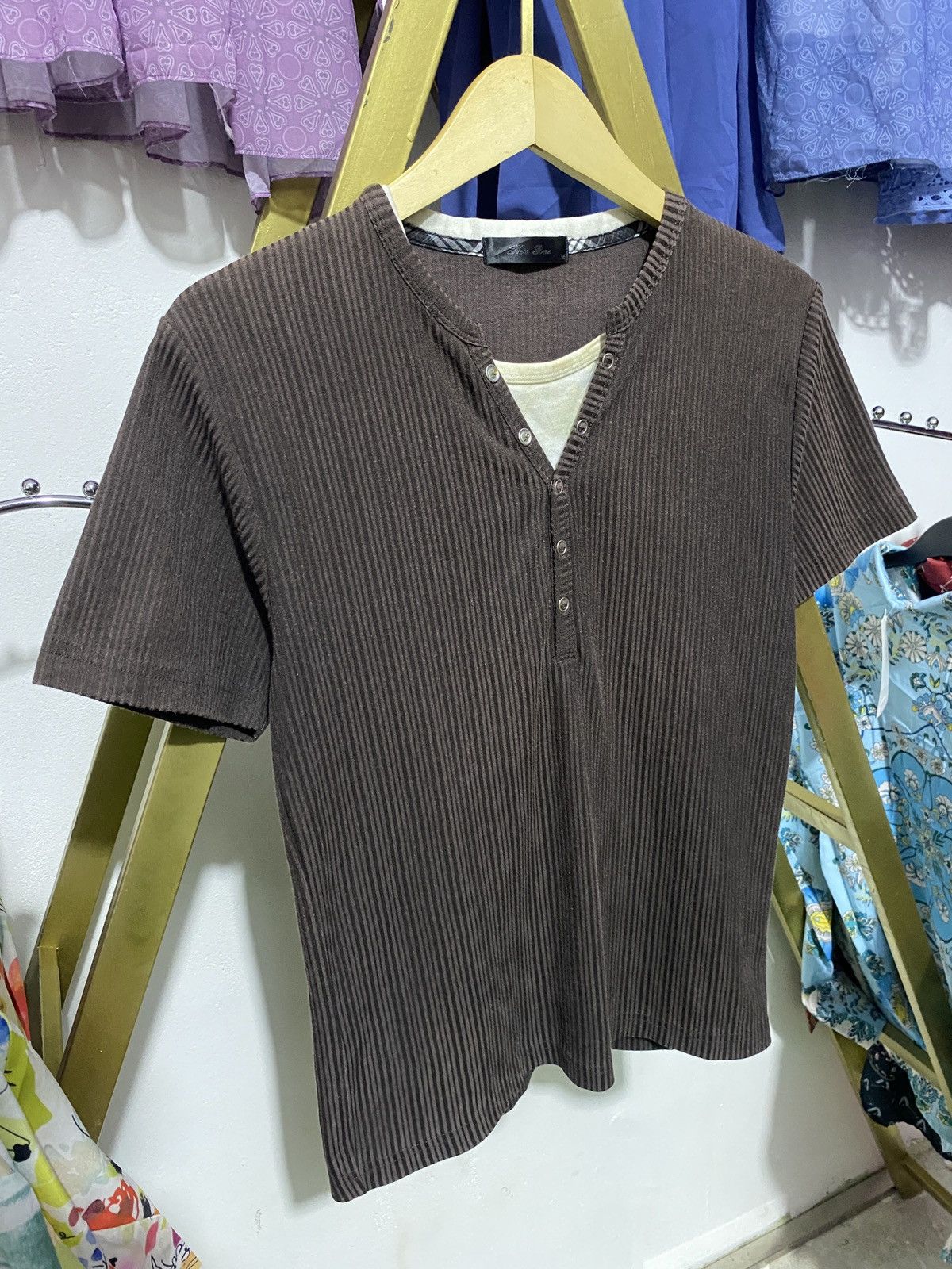 Hysteric Glamour × If Six Was Nine × Japanese Brand Tshirt Double Layer Nota bene ifsix lgb style❤️‍🔥 Size US M / EU 48-50 / 2 - 6 Thumbnail