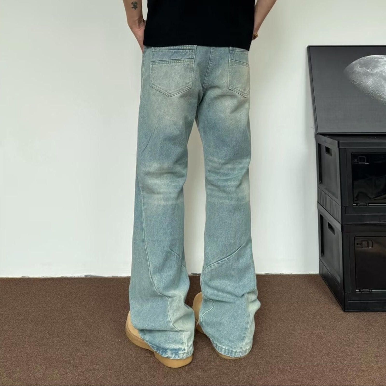 Jean Baggy Washed Jeans - Vintage Loose Size US 30 / EU 46 - 4 Thumbnail