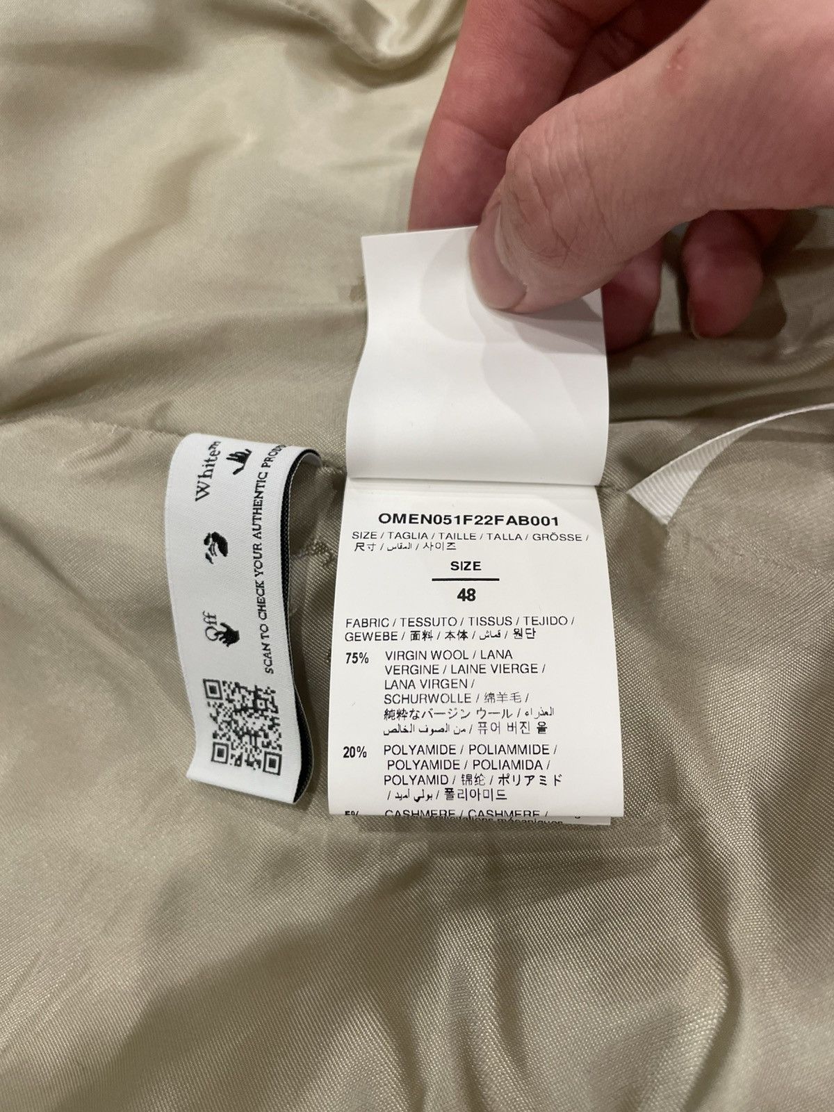 Off-White Off-White buckle-fastened single-breasted blazer Size 48R - 12 Thumbnail