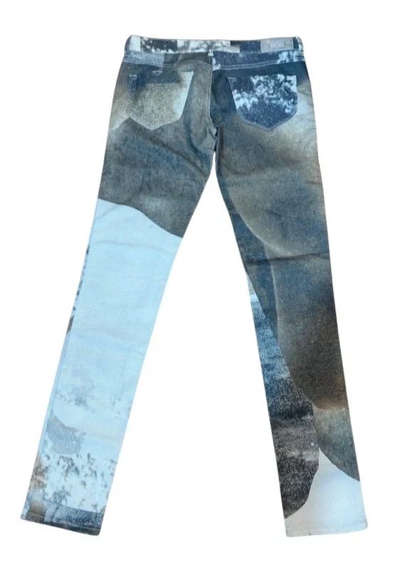 Diesel Diesel Livier-SP Archive "Cloud/Stone" Print Slim Jeans W29 Size 29" - 3 Thumbnail