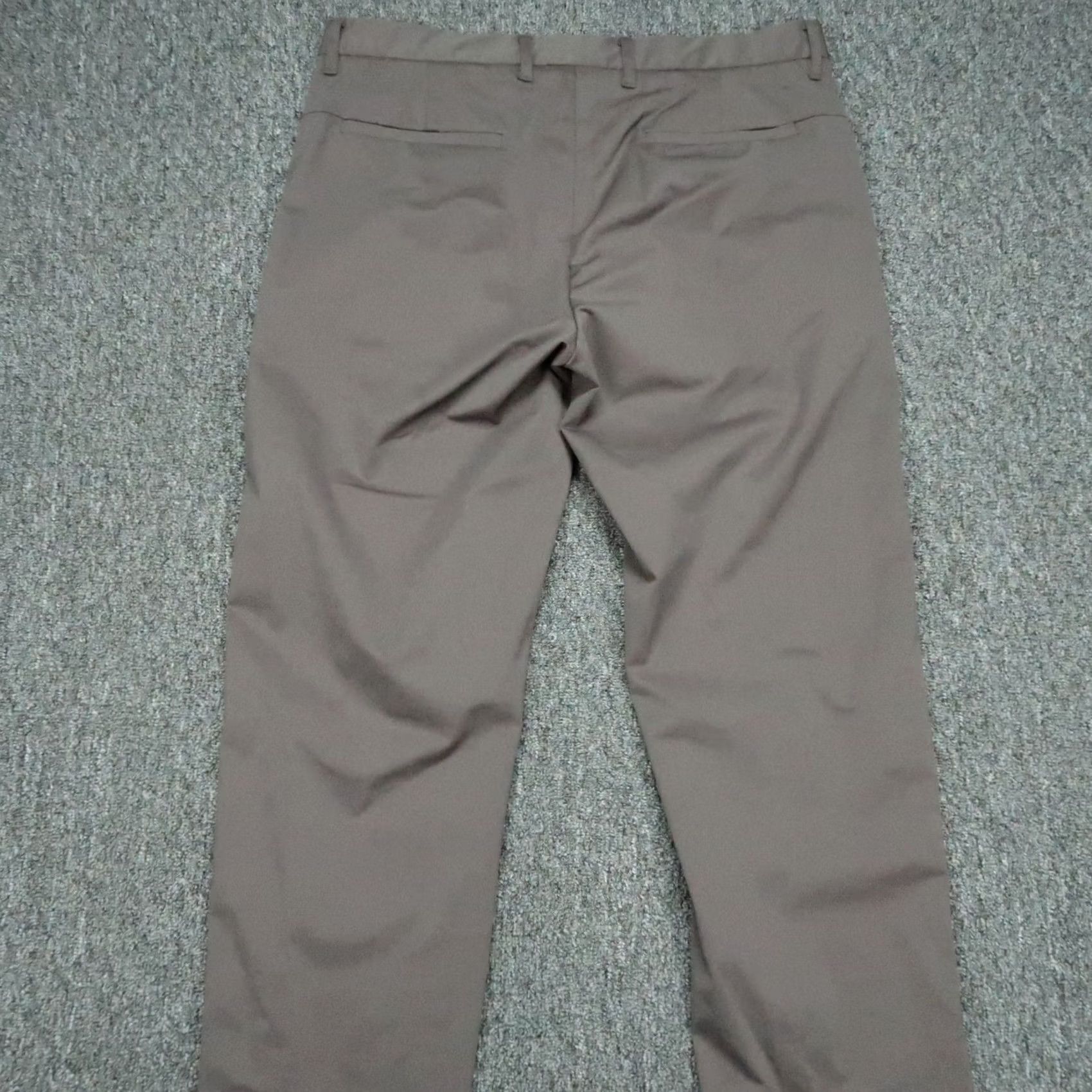 Vintage MINISTRY OF SUPPLY Pants Mens 34x32 Gray Chino Travel Straight Button Zip Flat Front Regular Size US 34 / EU 50 - 4 Thumbnail