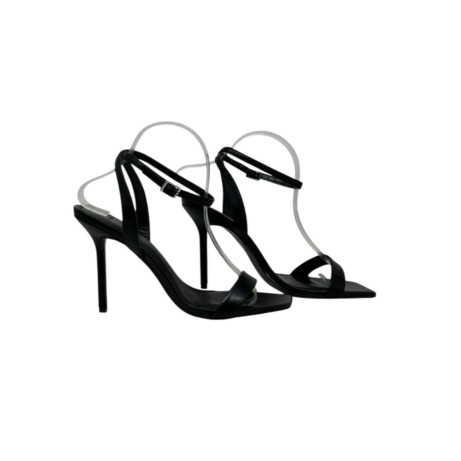 Asos ASOS DESIGN black strappy heeled sandals size 8 Size US 8 / IT 38 - 10 Thumbnail