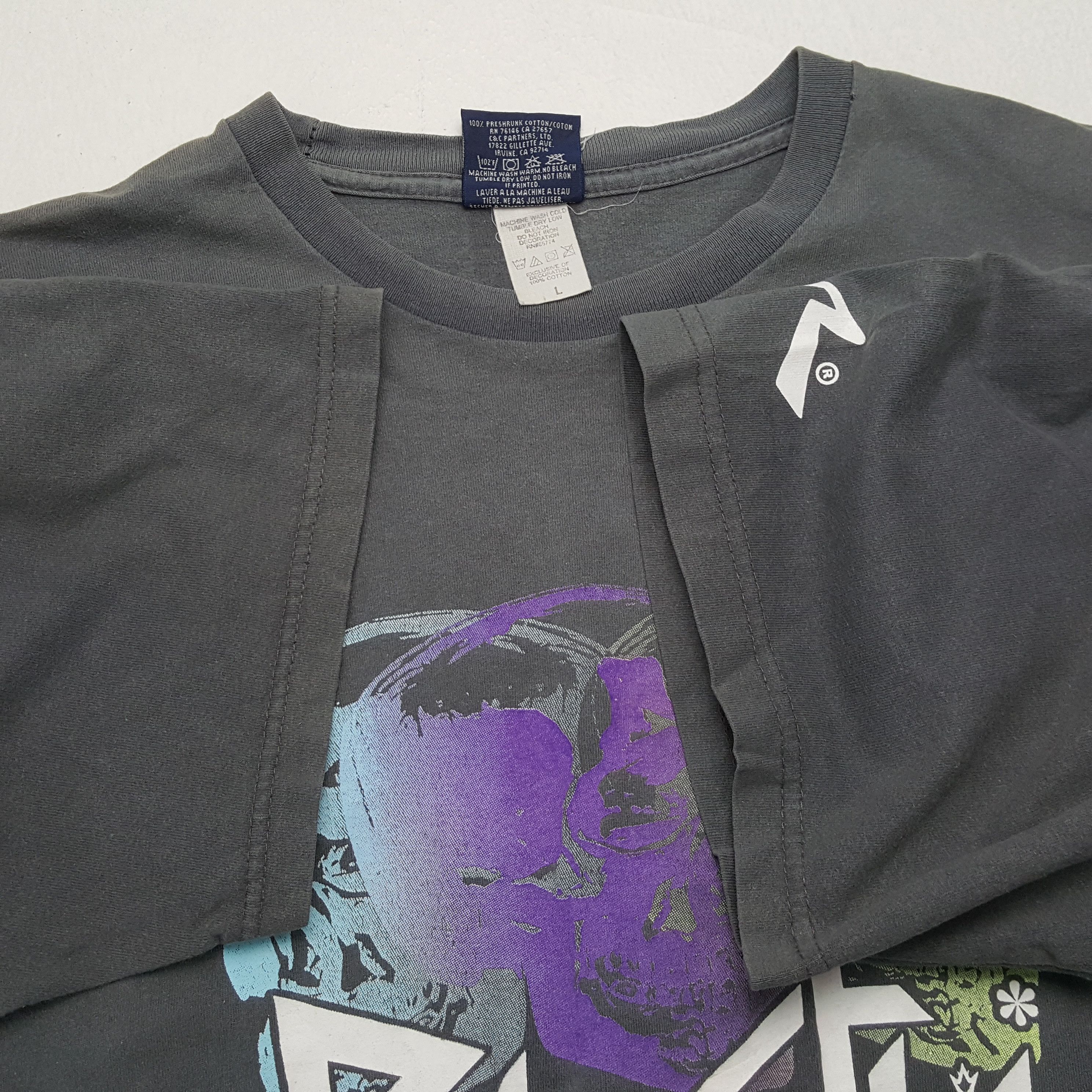 Rusty × Vintage Vintage RUSTY Streetwear Skull Design T-Shirts Size US XL / EU 56 / 4 - 7 Thumbnail
