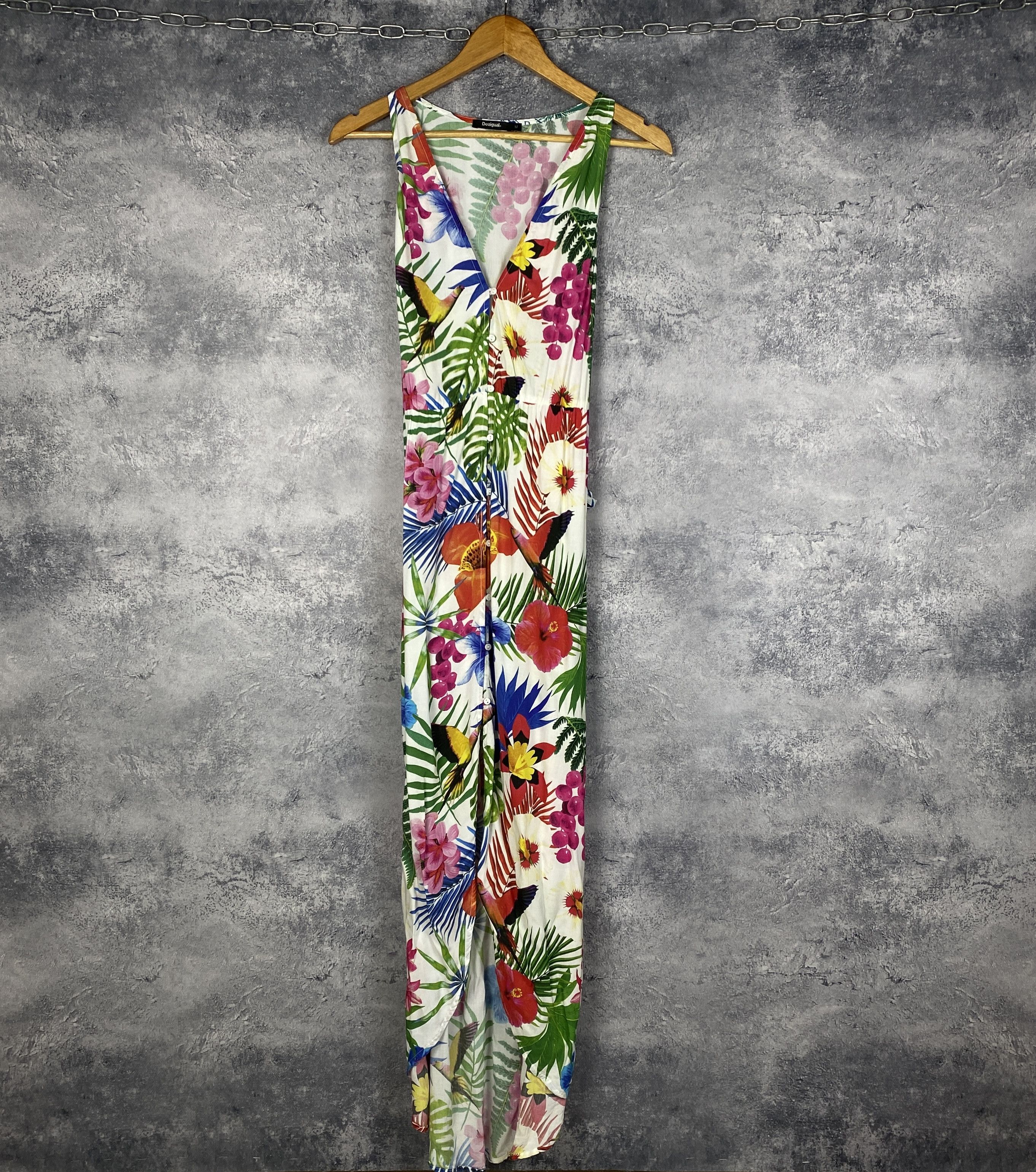 Desigual Desigual Dress Women's Size M Sleeveless Multicolor Flowers Size M / US 6-8 / IT 42-44 - 1 Thumbnail
