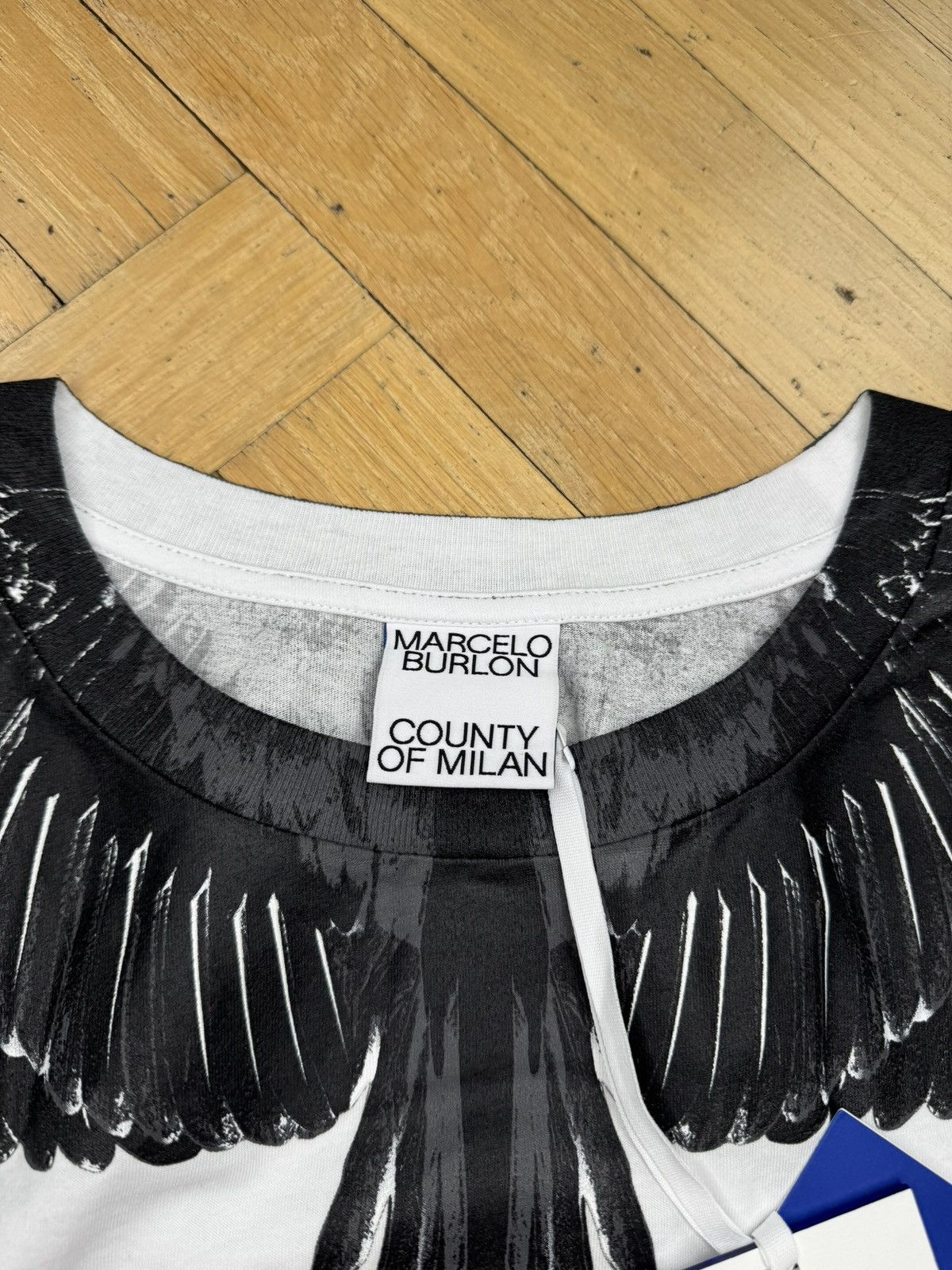 Marcelo Burlon MARCELO BURLON WING LONG-SLEEVE WHITE BLACK Size US XL / EU 56 / 4 - 5 Thumbnail