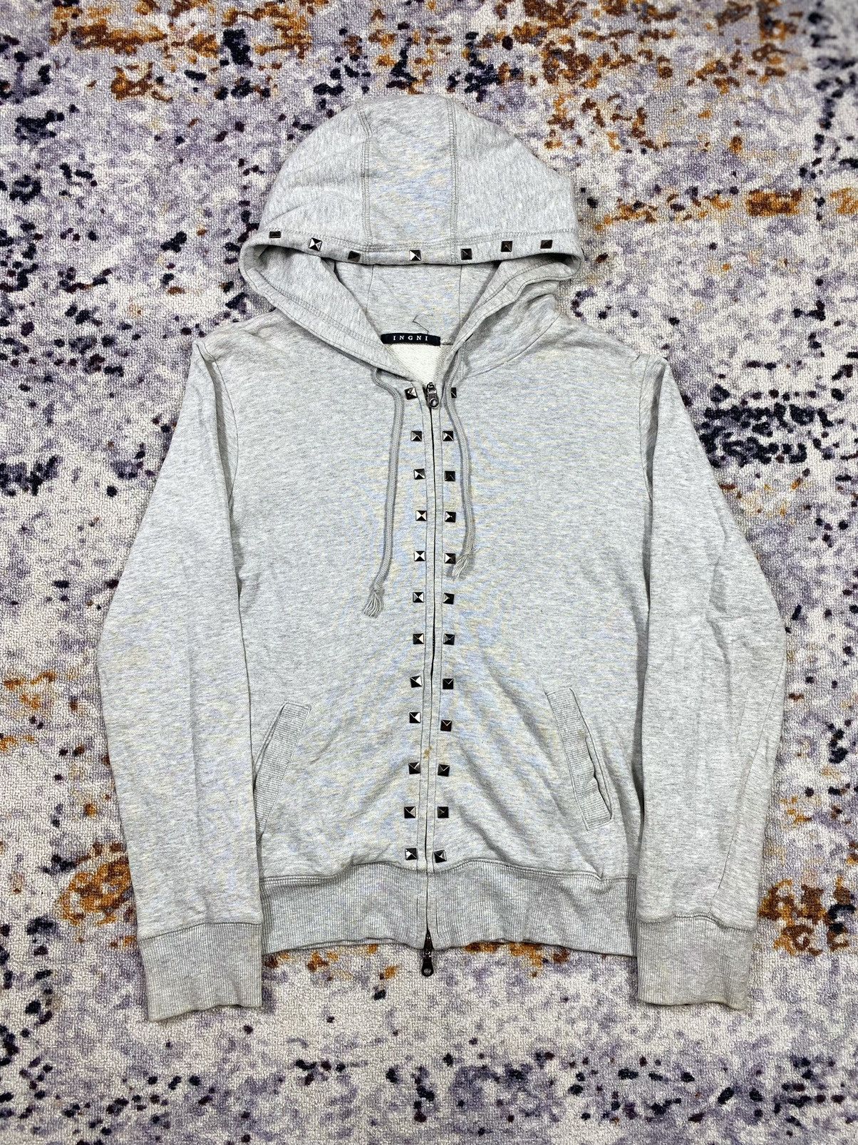 Japanese Brand Studded Ingni zip hoodie ifsixlgb style avant garde Size US M / EU 48-50 / 2 - 2 Thumbnail