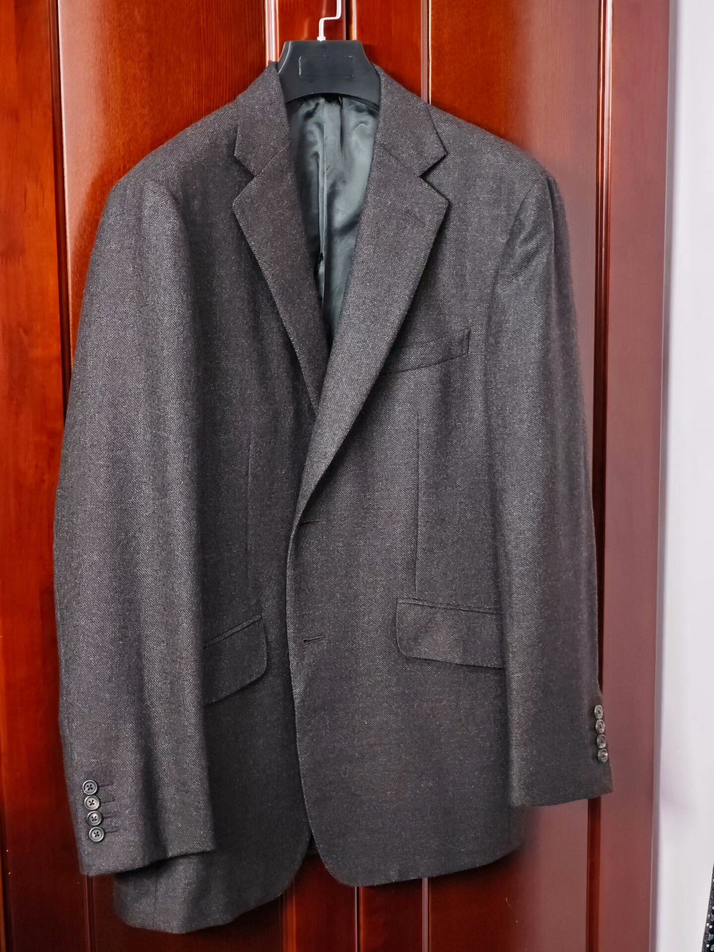 Ermenegildo Zegna Dunhill Wool Linen Blend Suit Jacket Size US L / EU 52-54 / 3 - 1 Thumbnail