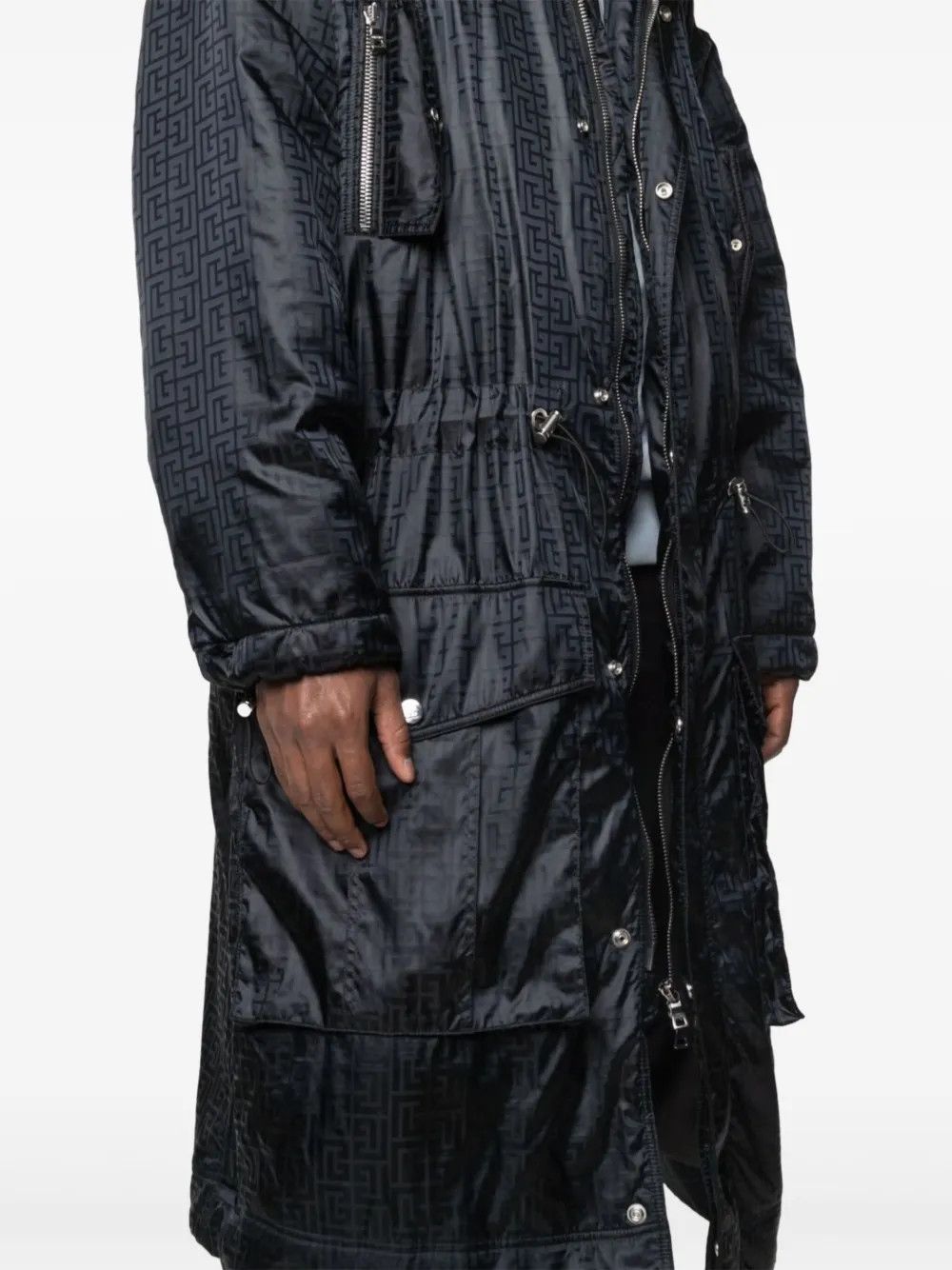 Balmain o1y0426 Hooded Overcoat in Black Size US M / EU 48-50 / 2 - 4 Thumbnail