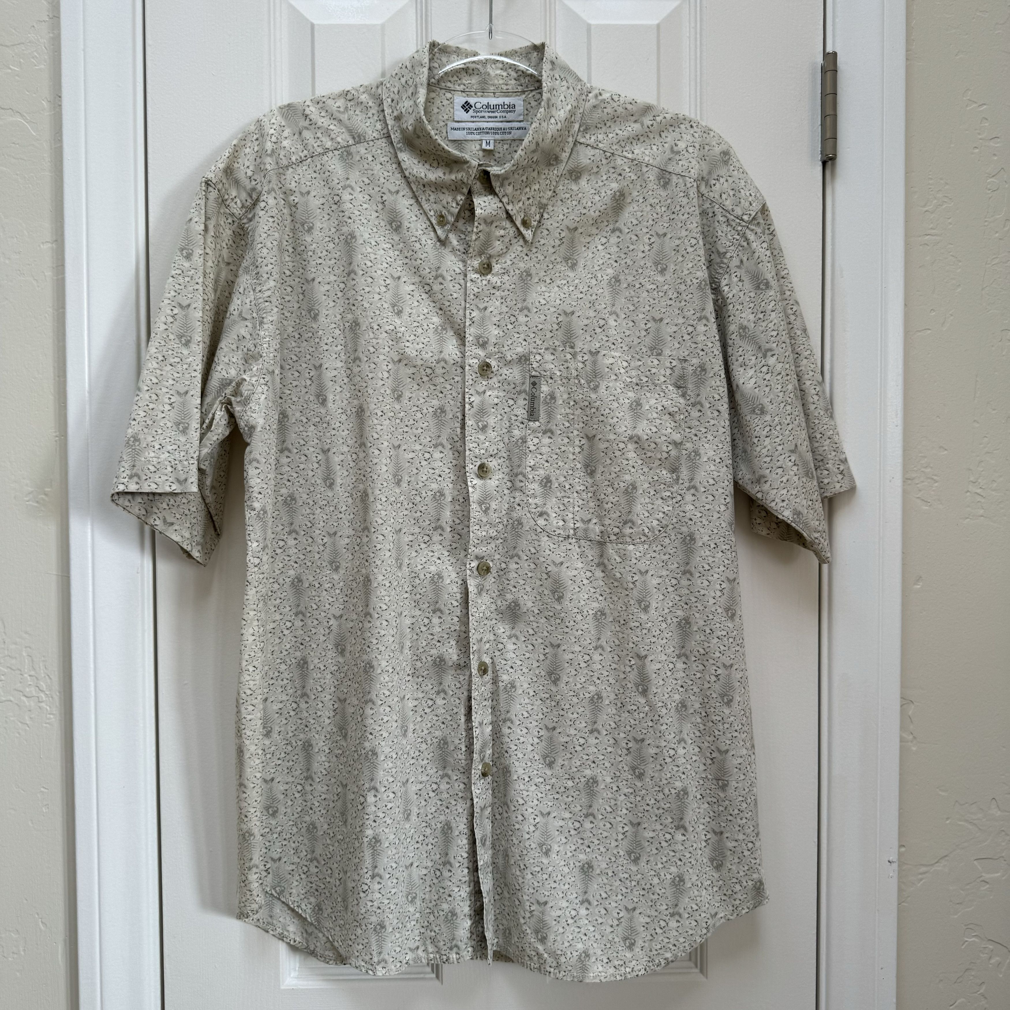 Columbia Vintage Columbia 2001 Button-Down Fish Skeleton Shirt Size US M / EU 48-50 / 2 - 2 Thumbnail