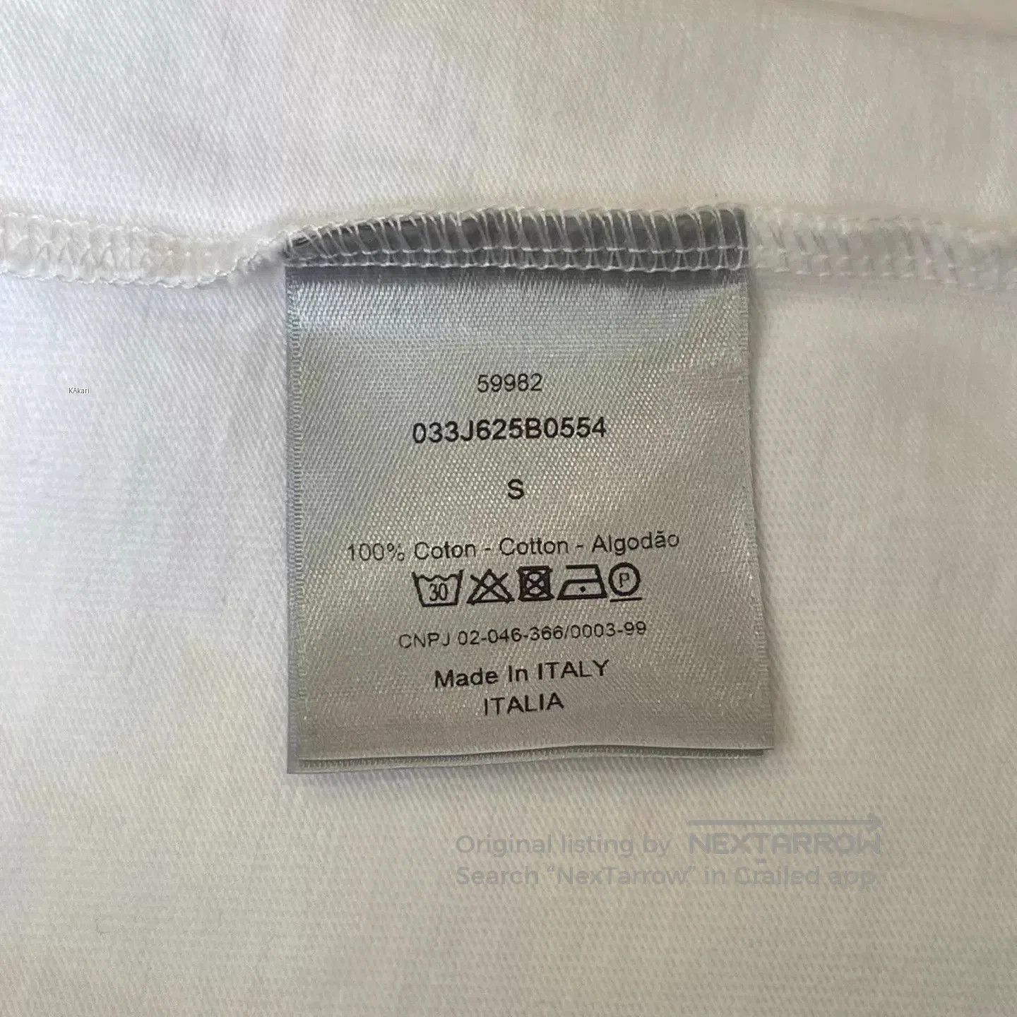 Dior White Short Sleeve Graphic T. Size US S / EU 44-46 / 1 - 6 Thumbnail