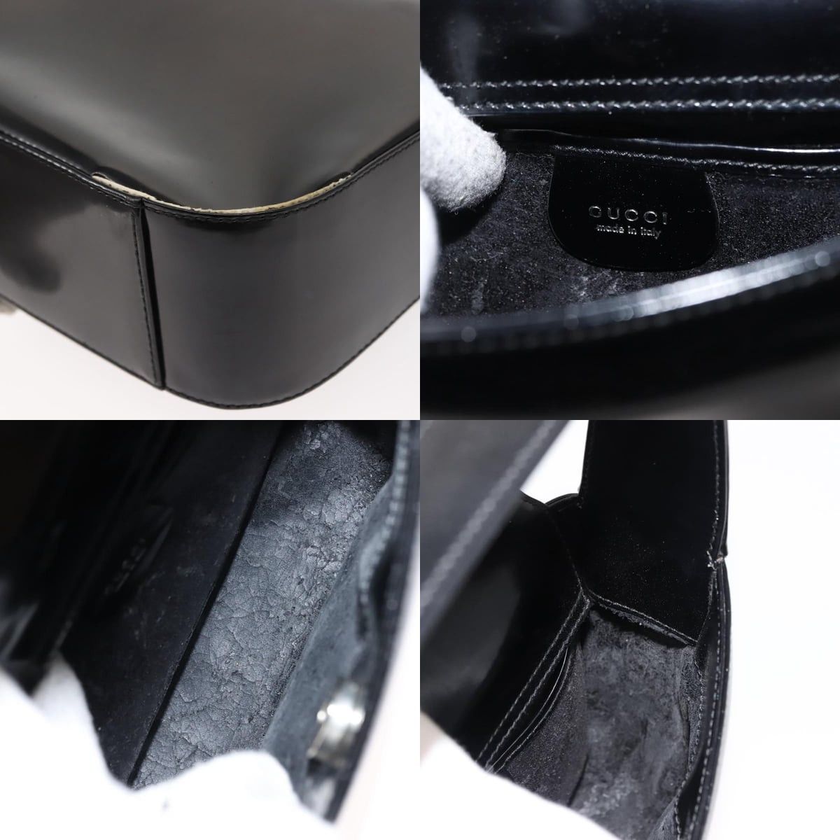 Gucci GUCCI Soho Shoulder Bag Enamel Black 007 2023 007 2023 Size ONE SIZE - 11 Thumbnail