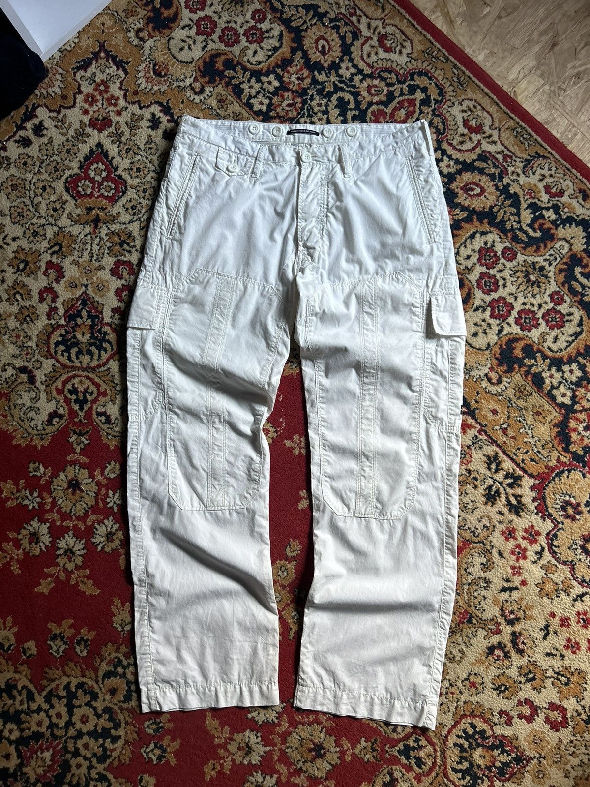 Stone Island × Vintage Stone island denim cargo pants Size US 32 / EU 48 - 6 Thumbnail