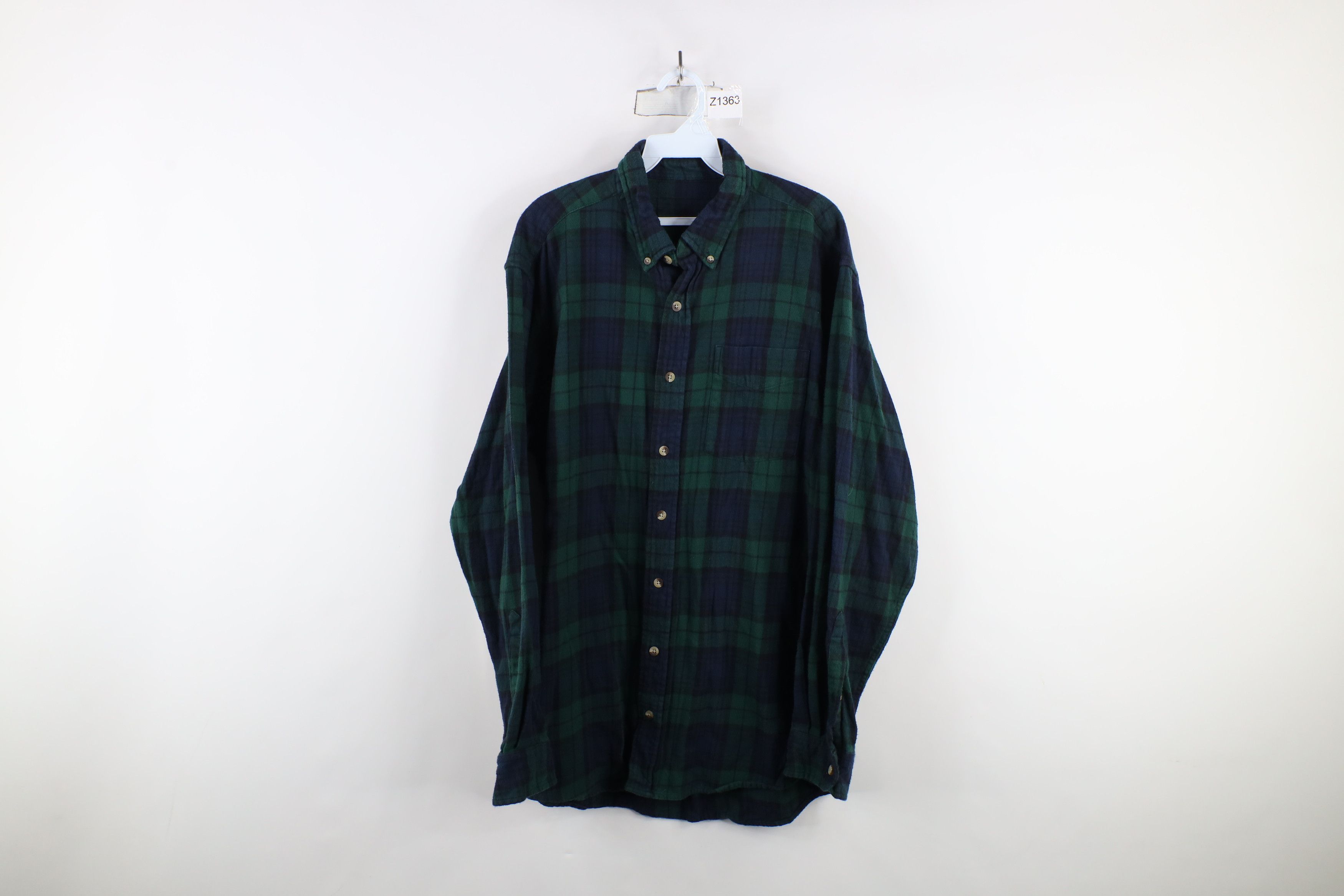 Vintage Vintage 90s Streetwear Collared Button Down Shirt Plaid Size US XL / EU 56 / 4 - 1 Thumbnail