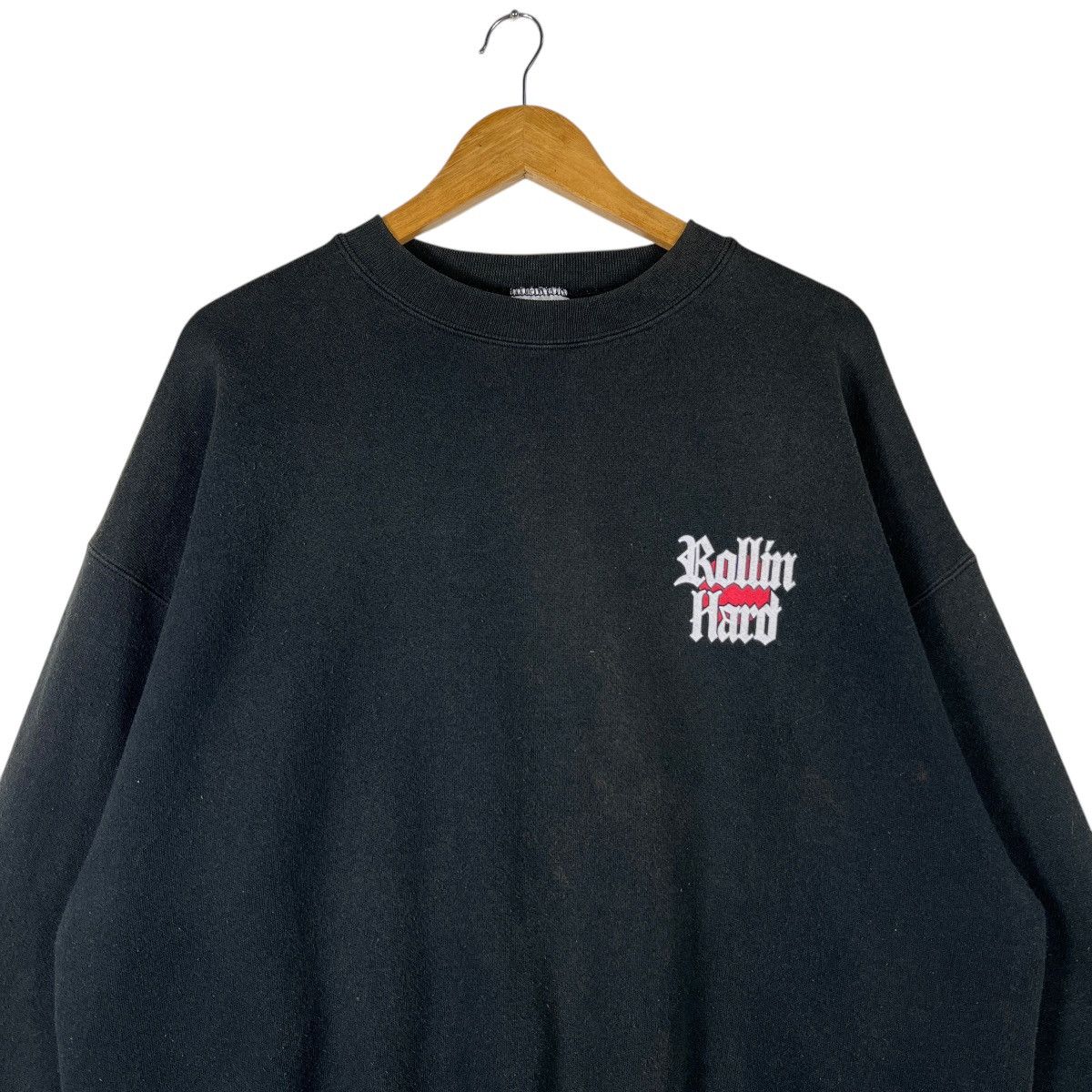 Tultex 💥 90s Vintage Rollin Hard Big Thangs Tultex Sweatshirt Size US XL / EU 56 / 4 - 3 Thumbnail