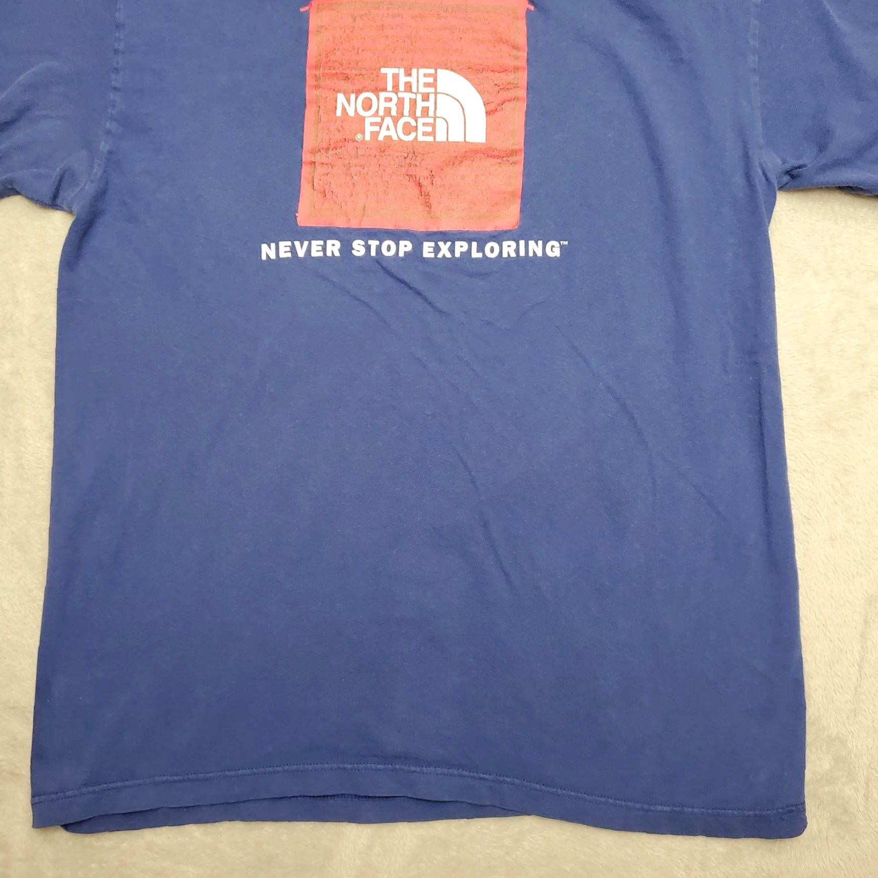 The North Face The North Face T Shirt Mens M Blue Short Sleeve Crewneck Outdoor Casual Tee Size US M / EU 48-50 / 2 - 2 Thumbnail